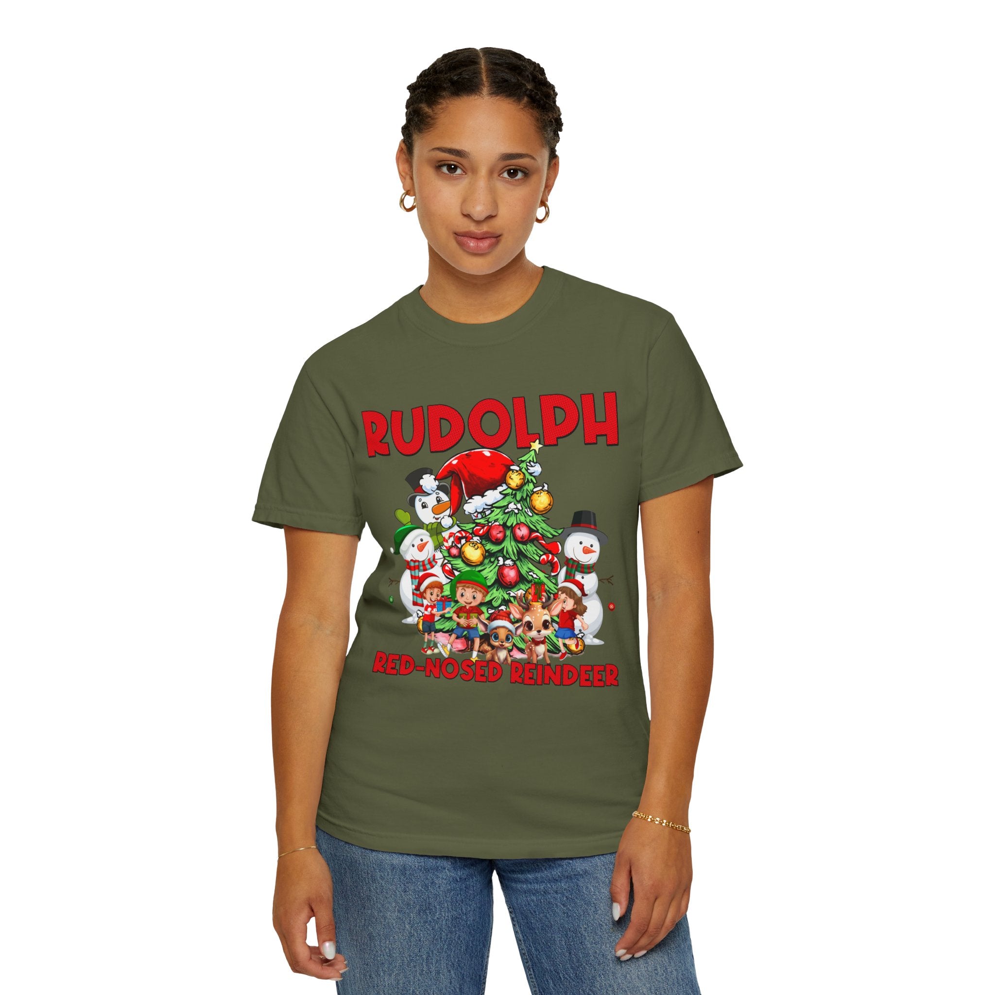 Vintage Rudolph Shirt Gift For New Year, Kids Christmas Shirt, Christmas Reindeer Tshirt, Christmas Cartoon Sweater, Retro Xmas Sweatshirt