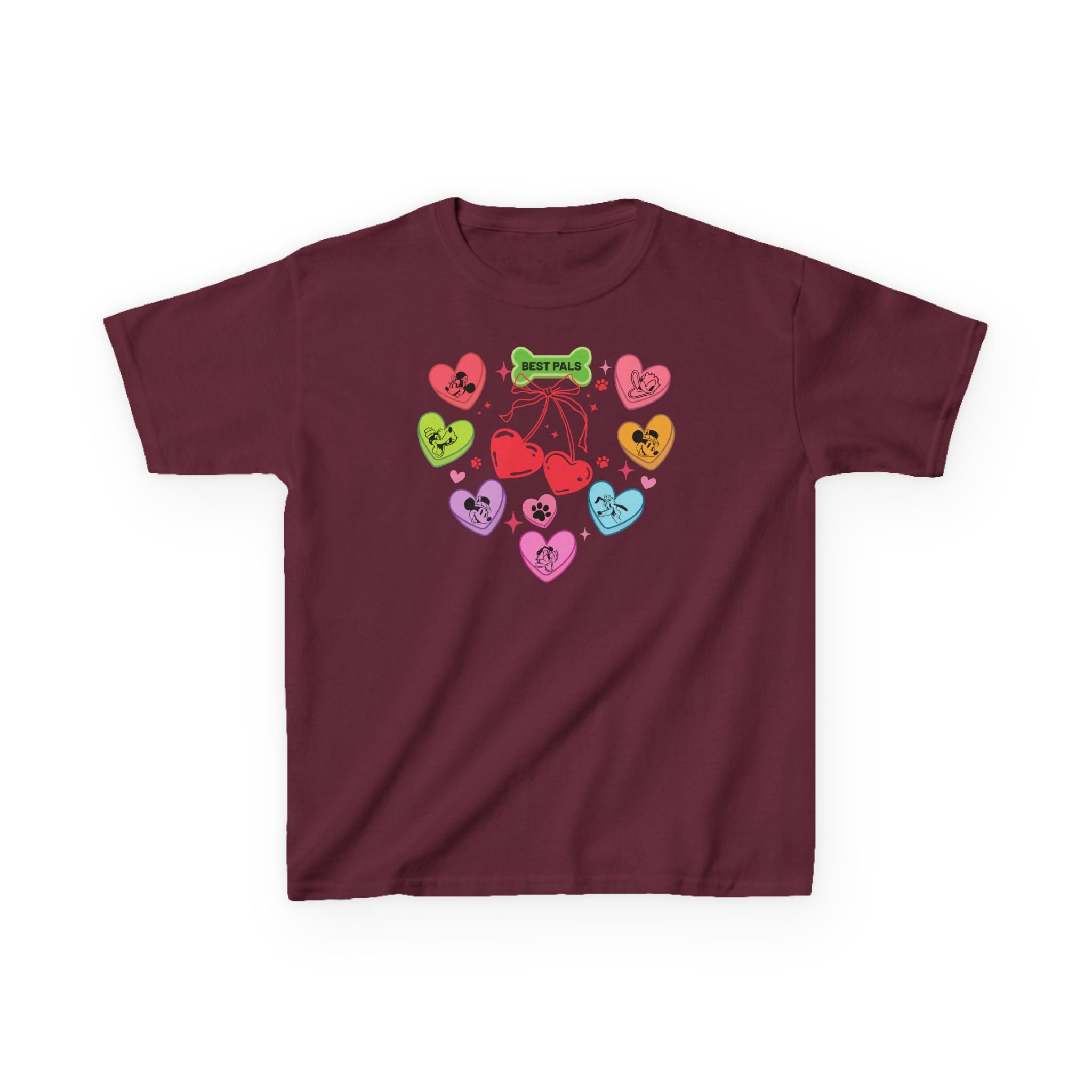 Mickey And Friends Candy Hearts Kids Shirt, Disney Valentine Toddler Shirt, Valentine's Day Kids Shirt, Toddler Valentine Day Outfit