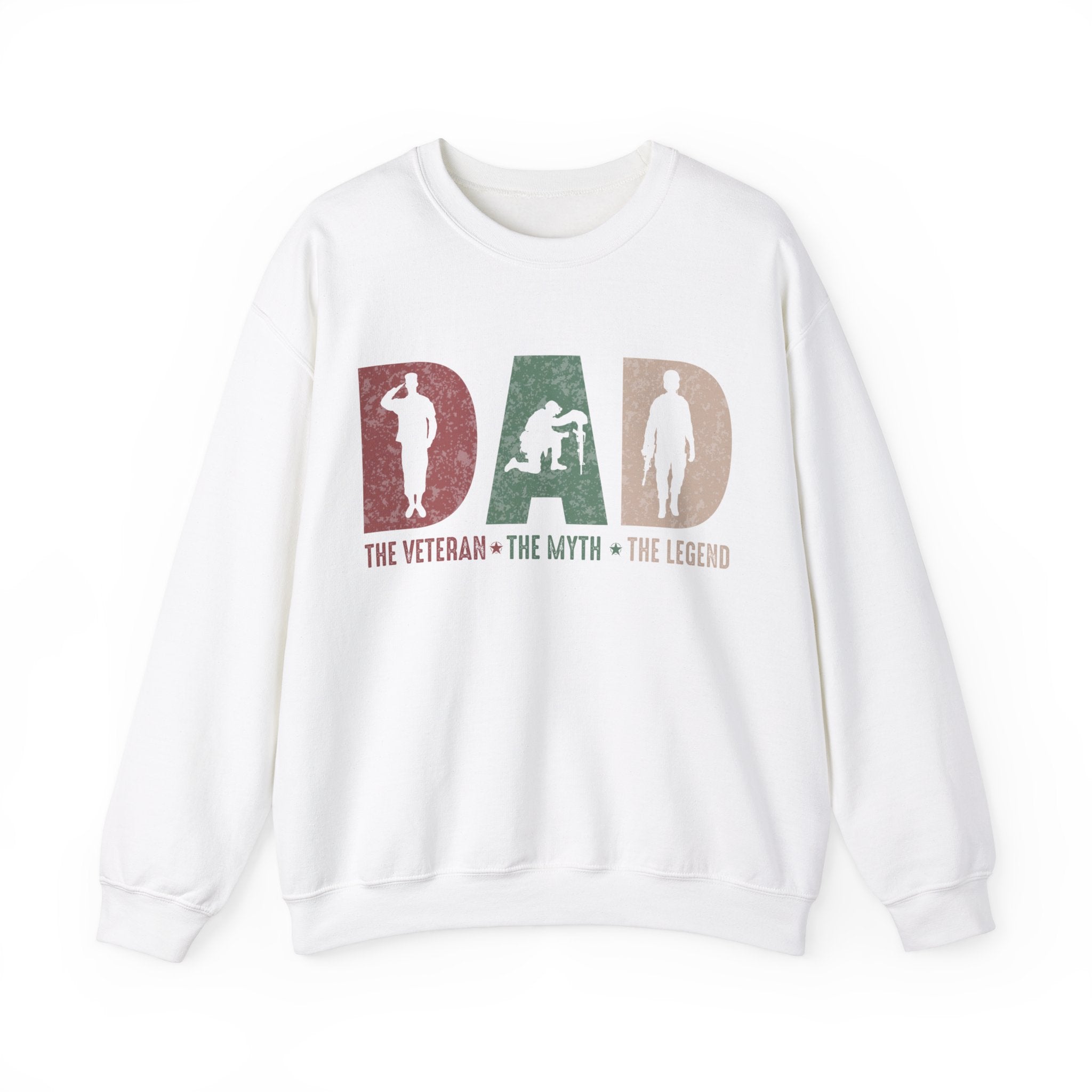 Dad The Veteran The Myth The Legend Sweatshirt, Farhers Day Gift, Military Dad Shirt, Army Dad Shirt, Hero Dad Shirt