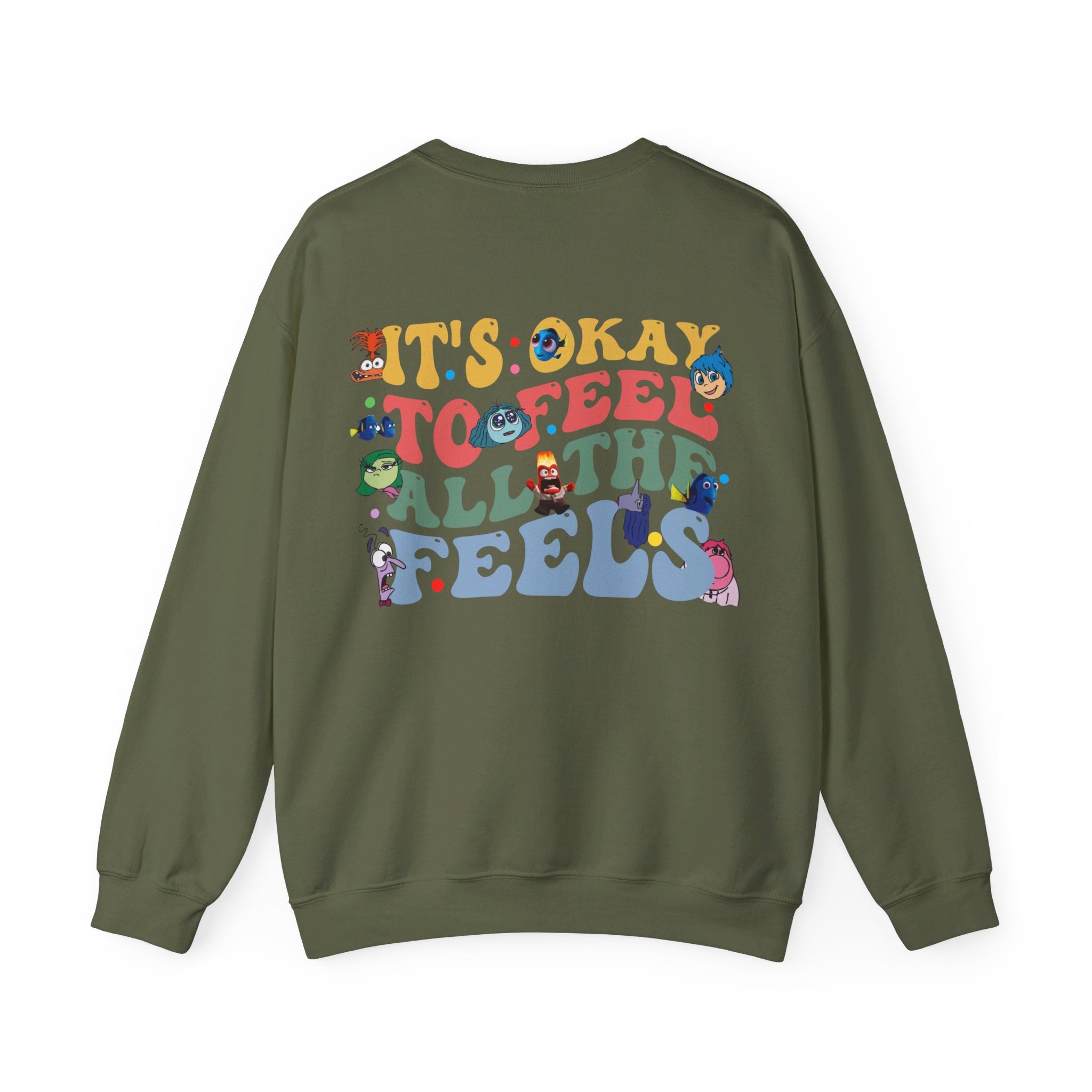 It's Okay To Feel All The Feels Shirt, Mental Health Sweatshirt, Inclusion Shirt, Speech Therapy Tee, Disney Inside Out T-Shirt, Disney Gift