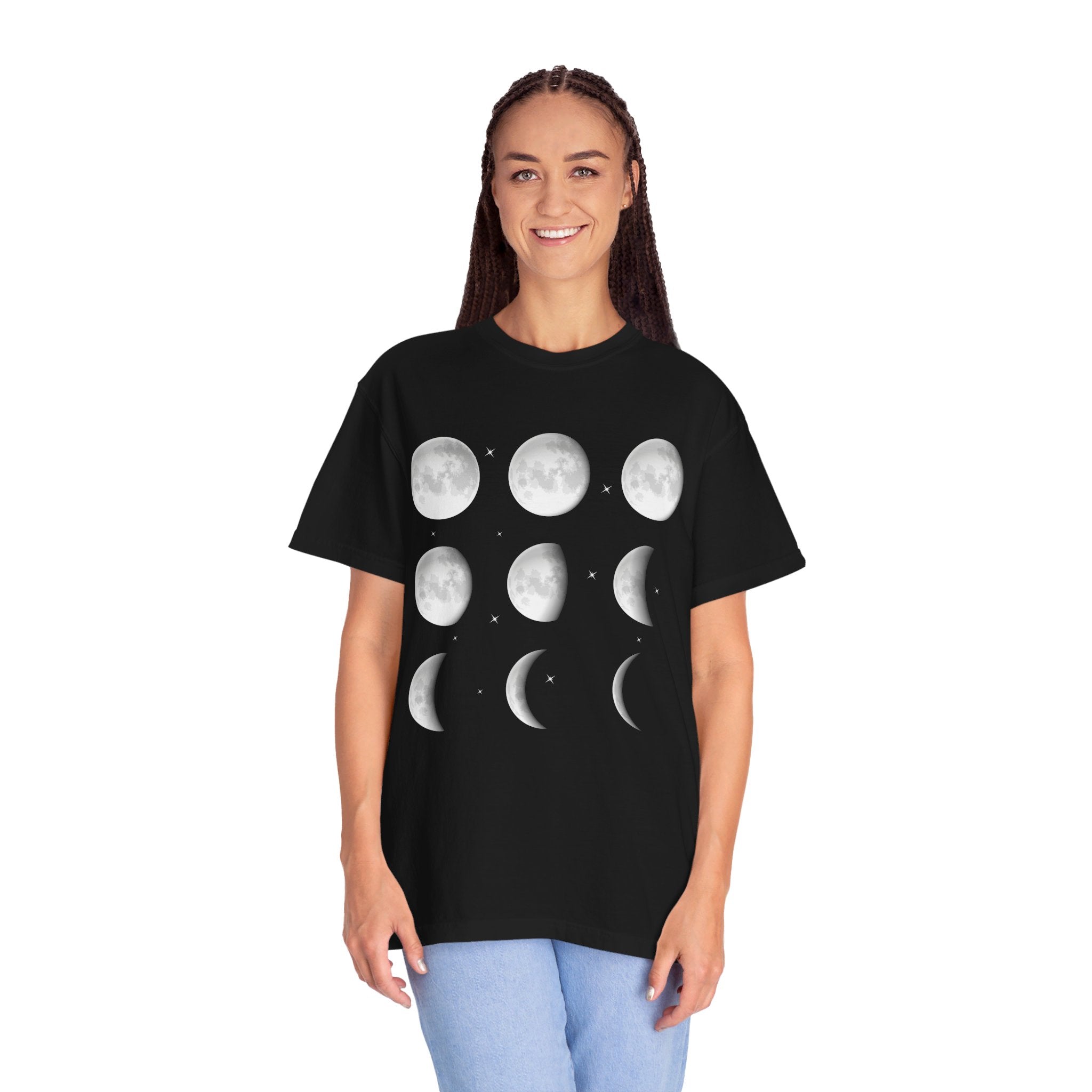 Moon Phase Shirt, Celestial Shirt, Astrology Shirt, Spiritual Shirt, Aesthetic Shirt, Moon Shirt, Mystical Shirt, Astronomy Shirt, Retro Tee