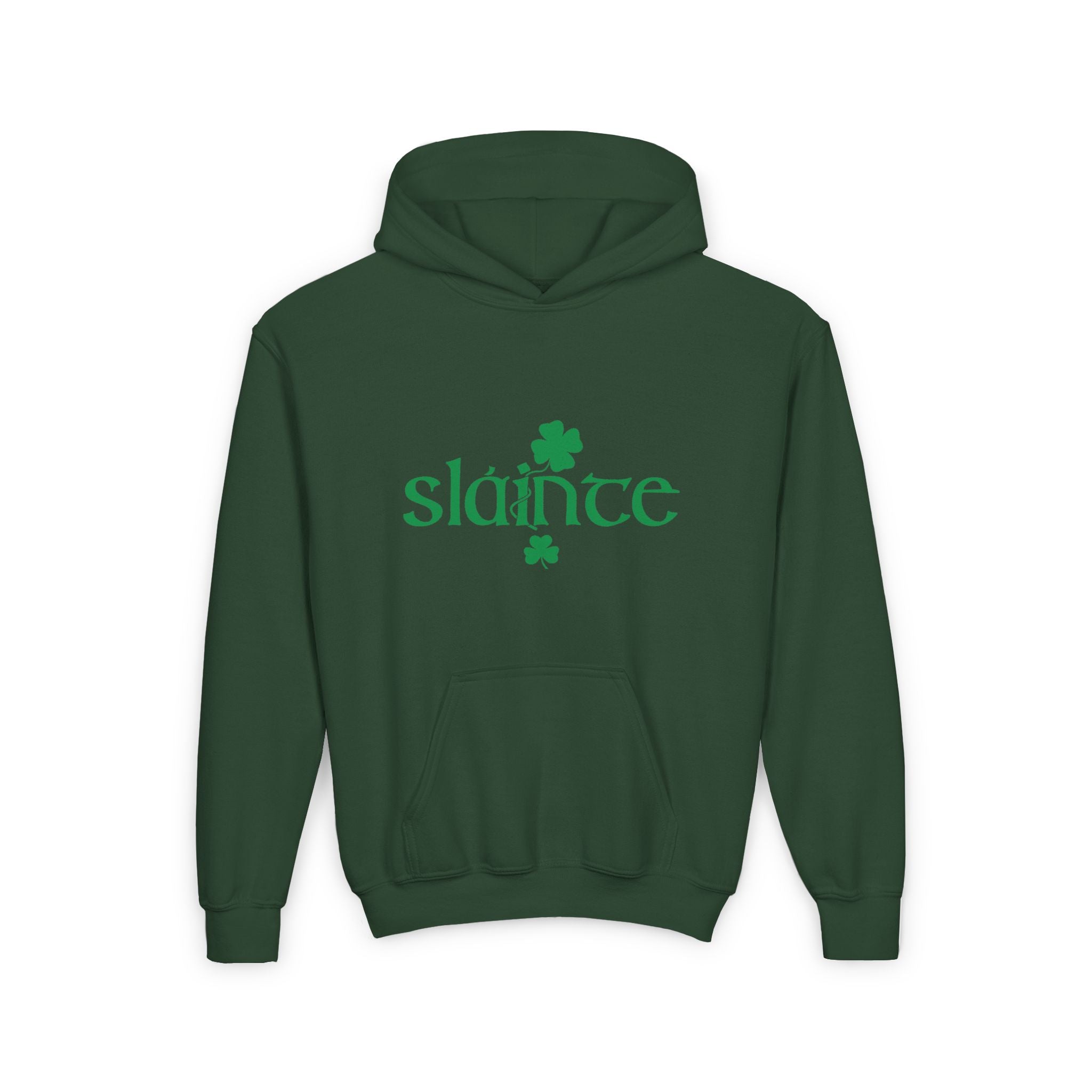Slainte Kids Hoodie, St Patrick's Day Kids Hoodie, Irish Kids Hooded Sweatshirt, Cute Shamrock Tee, St Paddys Day Tee, Shenanigans, Gift for Boy Girl