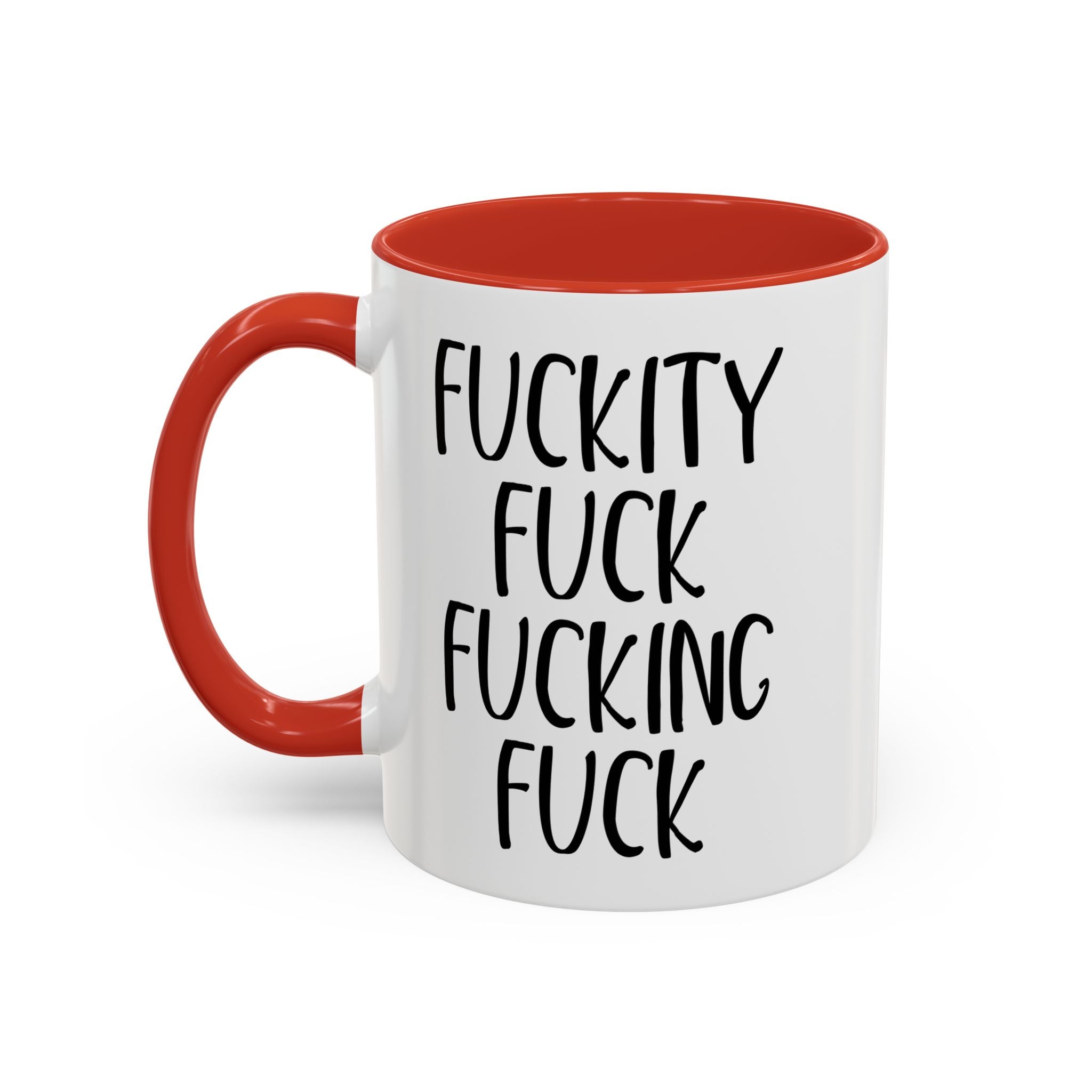 Fuckity Fuck Mug, Sarcastic Coffee Mug, Funny Birthday Gift, Large Coffee Mug, Double Sided Minimalist Mug, Gag Gifts for Men, Snarky Mugs