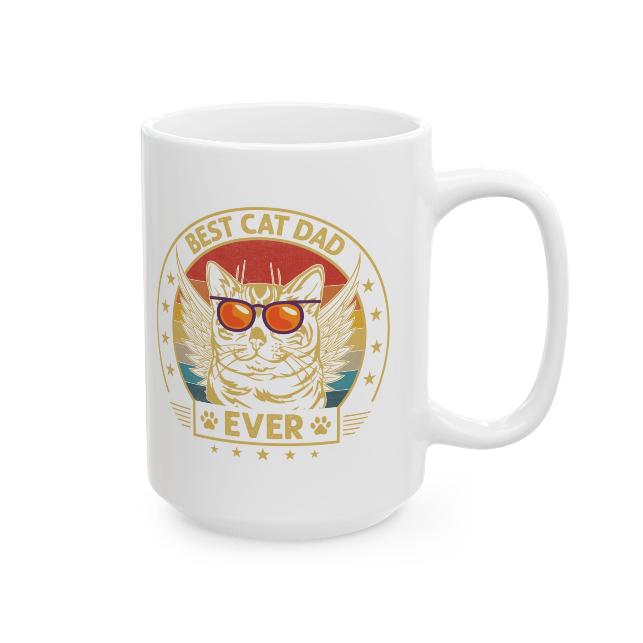 Best Cat Dad Ever Mug Gift For Cat Dad Mug Vintage Cat Dad Retro Gift Cat Dad Fathers Day Gift Cat Dad Coffee Mug Retro Cat Dad Gift Fathers