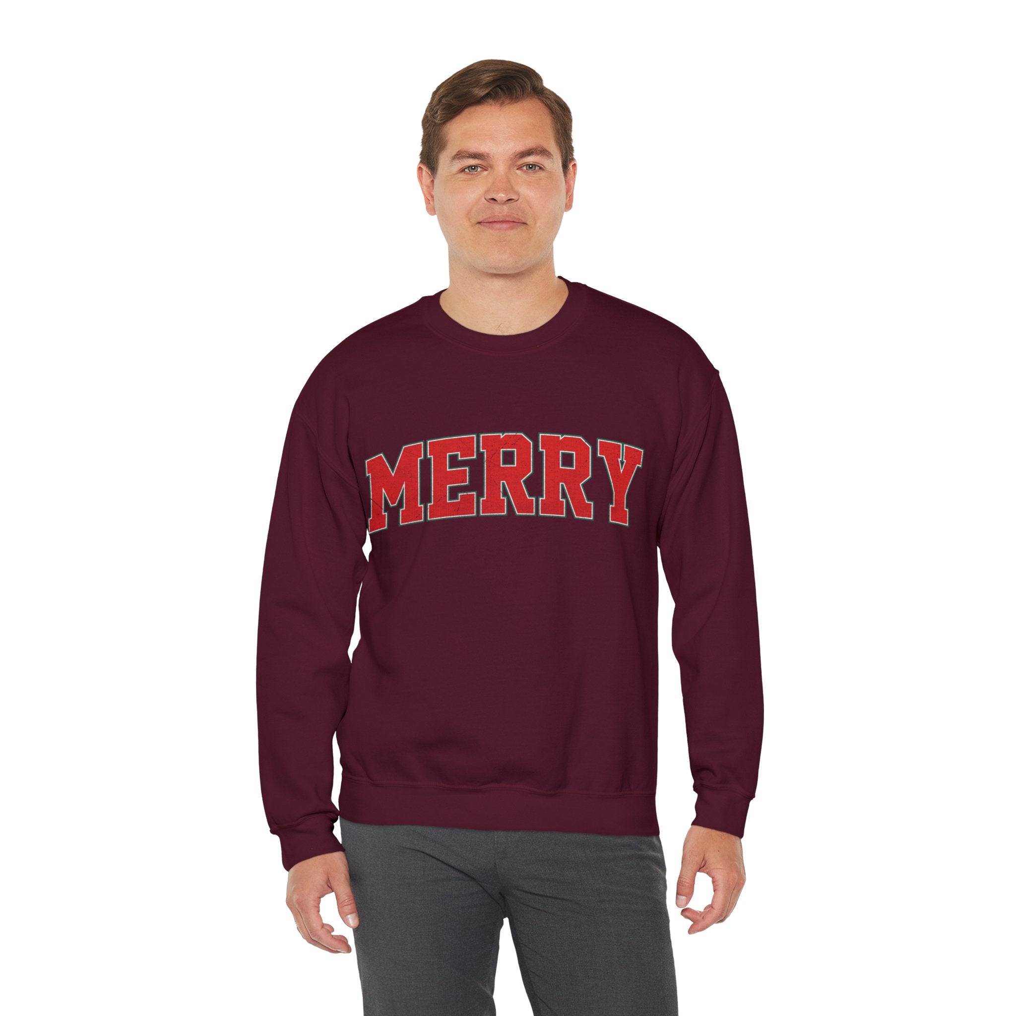 Merry Christmas Sweatshirt, Christmas Shirts, Cute Winter Sweater, Christmas Shirt for Women, Christmas Crewneck Sweatshirt, Holiday Sweater