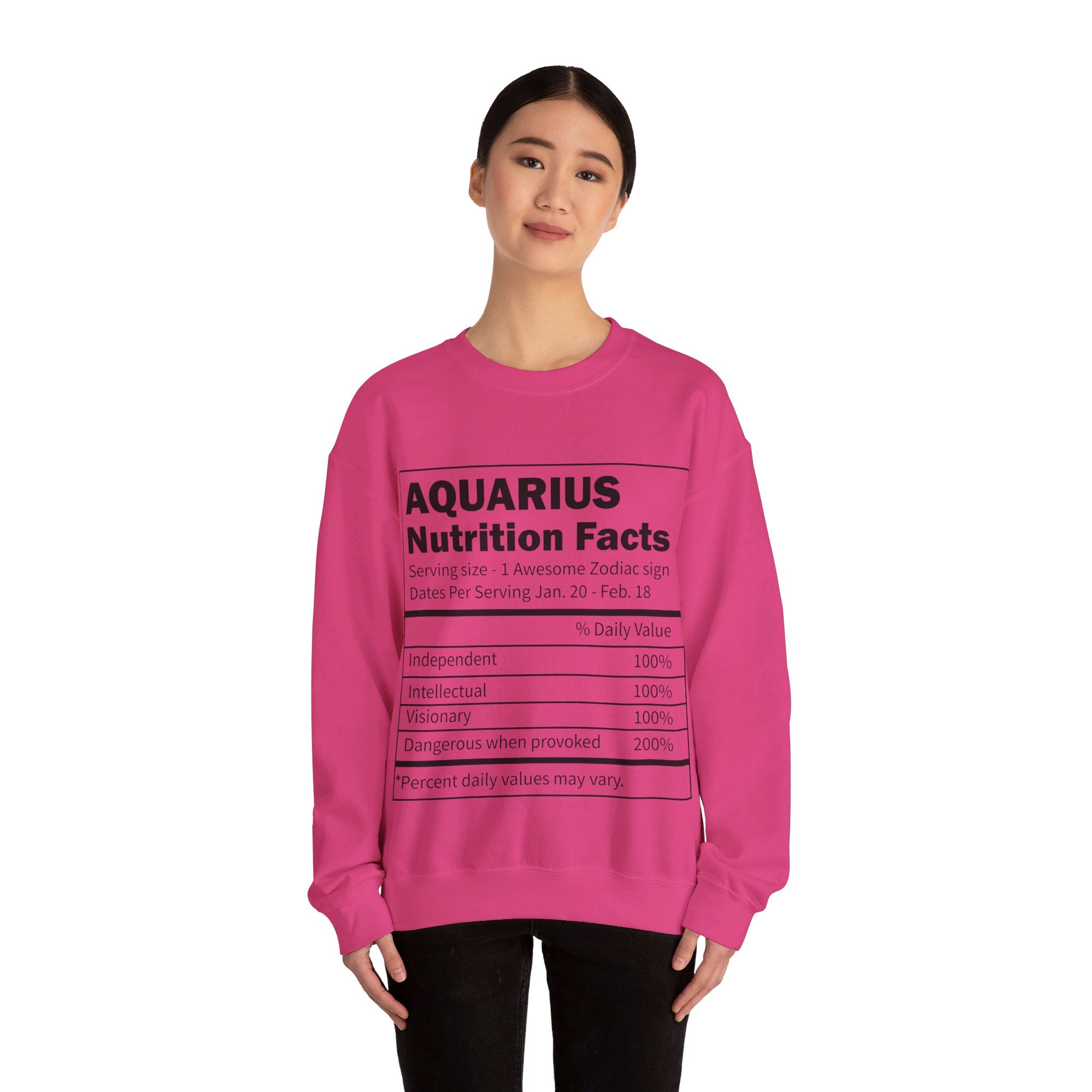 Zodiac Sign Nutrition Facts Sweatshirt, Horoscopes Shirt, Astrology Shirt, Summer Tees, Birthday Gift Ideas for Best Friends, Girl Friends