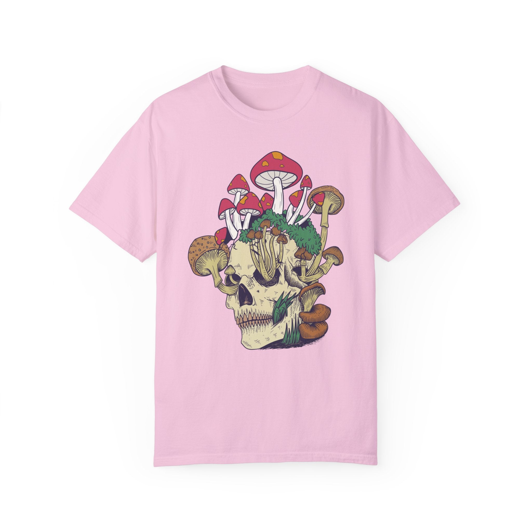 Mushroom Shirt, Skull Shirt, Skeleton Shirt, Mushroom Tshirt, Botanical Shirt, Cottagecore Shirt, Magic Mushroom, Skeleton Crewneck, Gardening Shirt