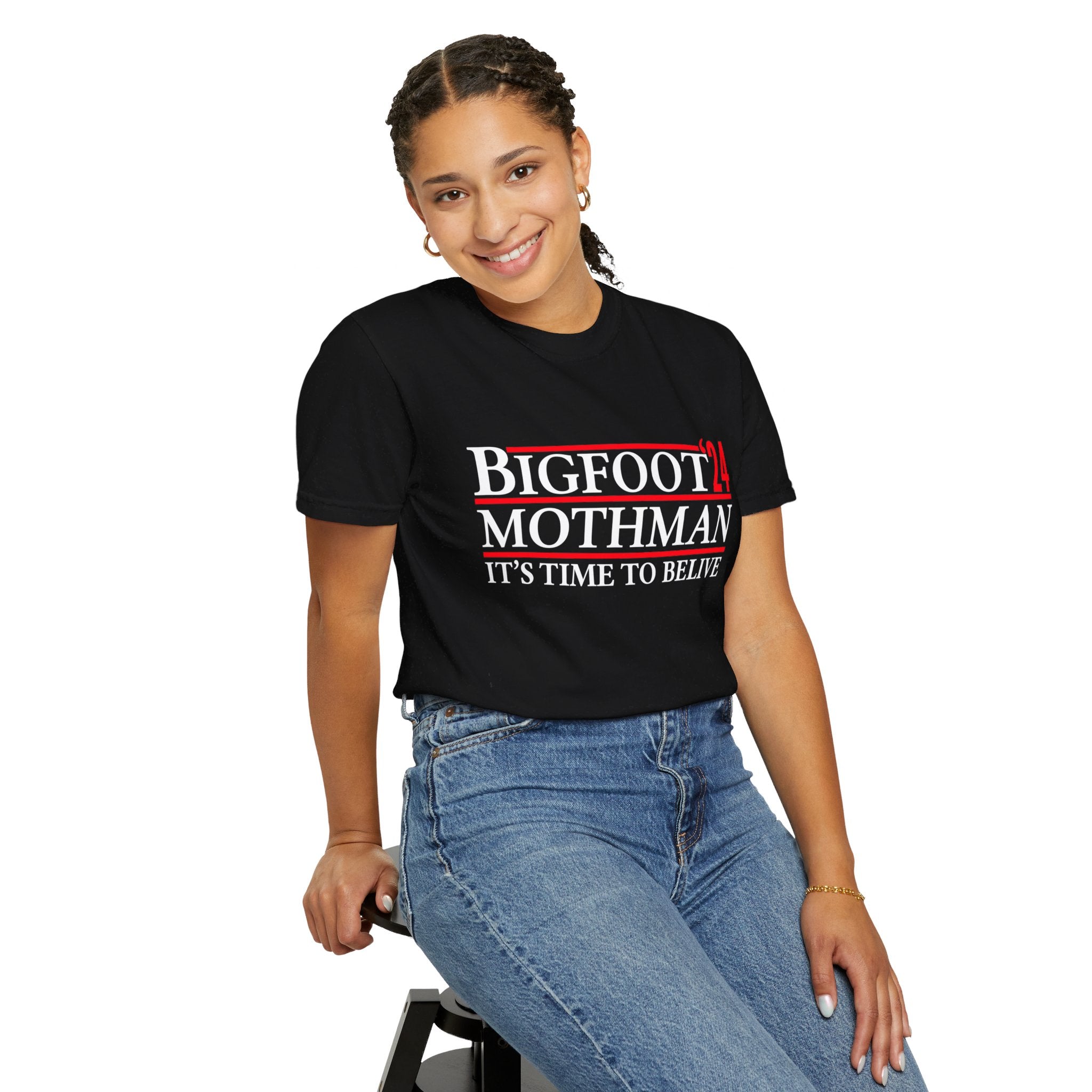 UNIDAZE Bigfoot Mothman 2024 President Election Shirt, Funny Vote Bigfoot Political Satire Humor Tee, Unique T-Shirt Gift for Men and Women Printify 2024 election shirt bigfoot lover shirt bigfoot shirt bigfoot usa Cotton Crew neck DTG for president funny 2024 election funny bigfoot shirt funny election shirt joke shirt Men's Clothing mothman shirt Oversized political satire sasquatch shirt T-shirts TikTok Unisex vote bigfoot Women's Clothing