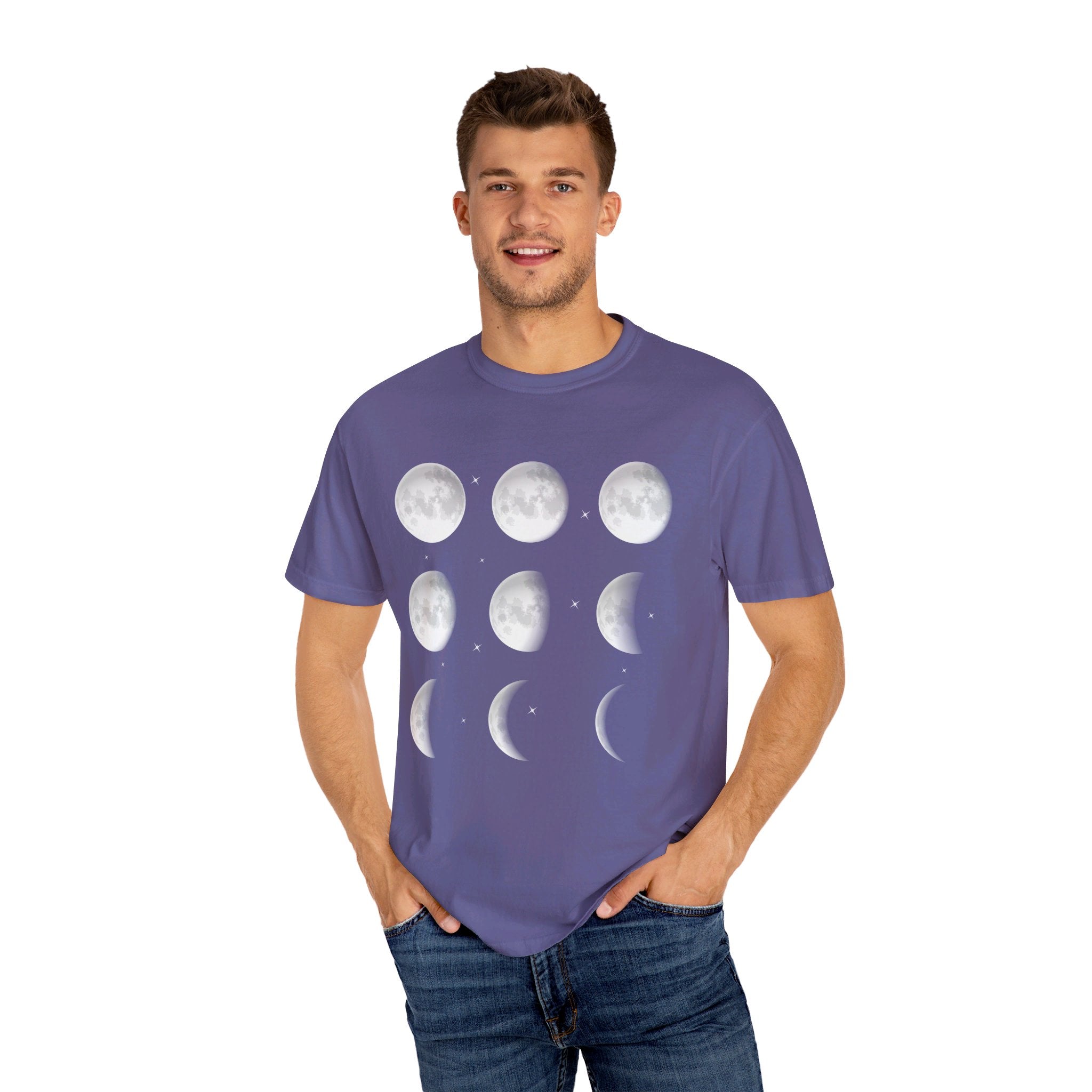 Moon Phase Shirt, Celestial Shirt, Astrology Shirt, Spiritual Shirt, Aesthetic Shirt, Moon Shirt, Mystical Shirt, Astronomy Shirt, Retro Tee