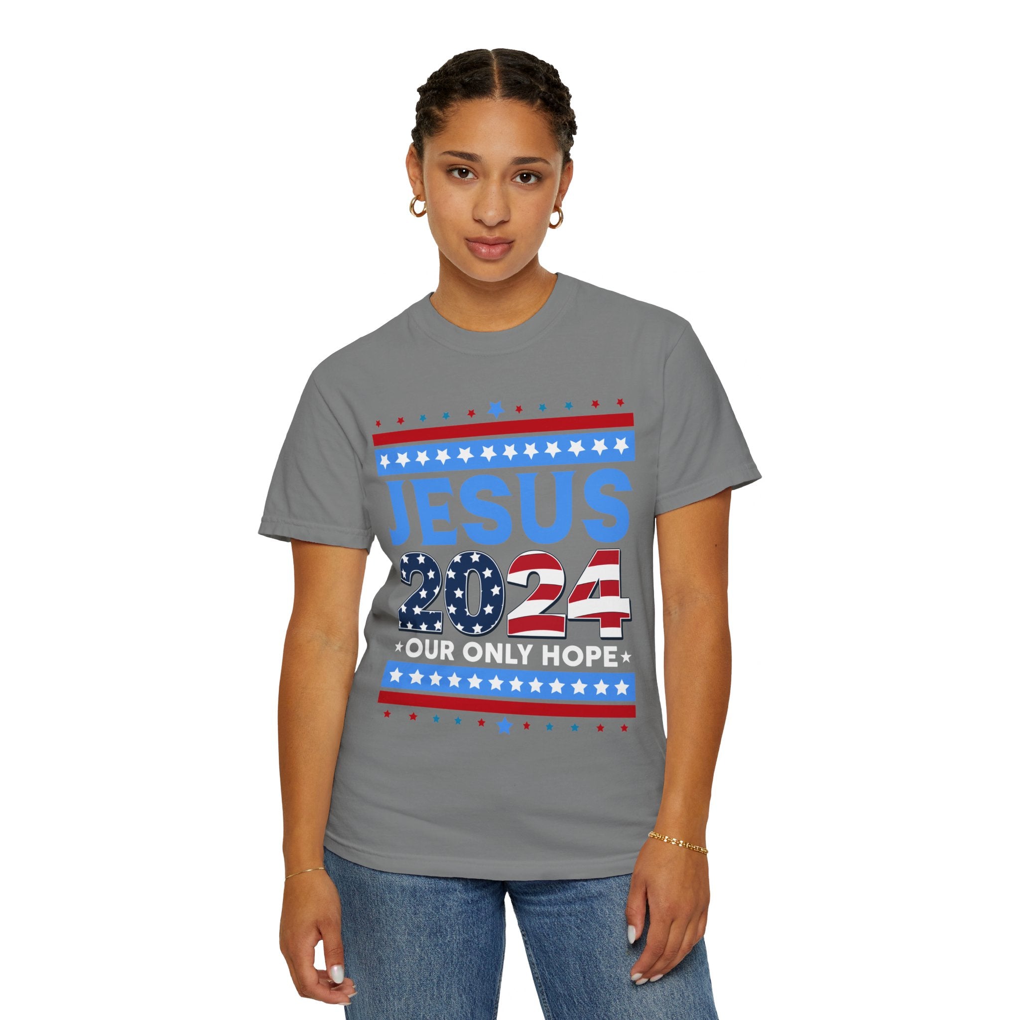 Jesus 2024 Our Only Hope Shirt, Jesus 2024 Sweatshirt, Make America Pray Again, Political T-shirts, Unisex Jesus Lover Shirt, Trendy Christian Shirt