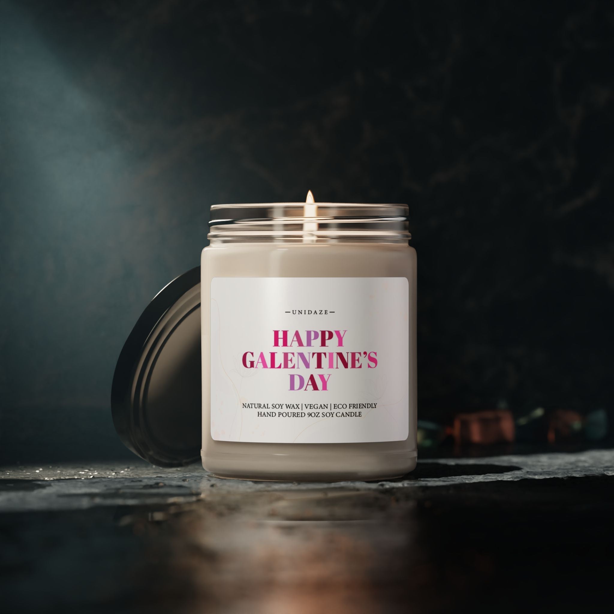 Happy Galentines Day Gift Candle Galentine Gift For Friend Valentine Gift Colorful Pink Gift For Women Galentine Candle Valentine Day Candle