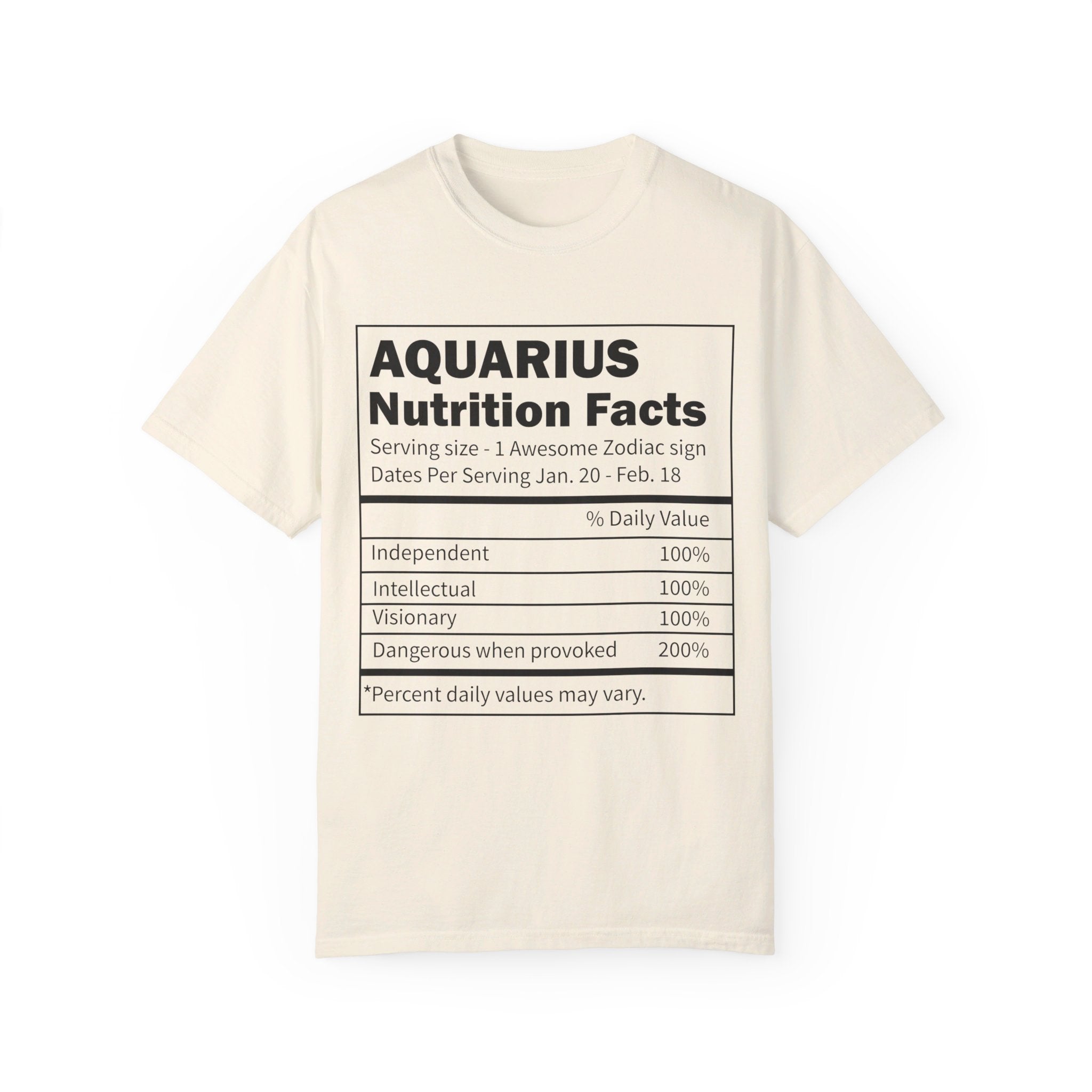 Zodiac Sign Nutrition Facts Shirt, Horoscopes Shirt, Astrology Shirt, Summer Tees, Birthday Gift Ideas for Best Friends, Girl Friends