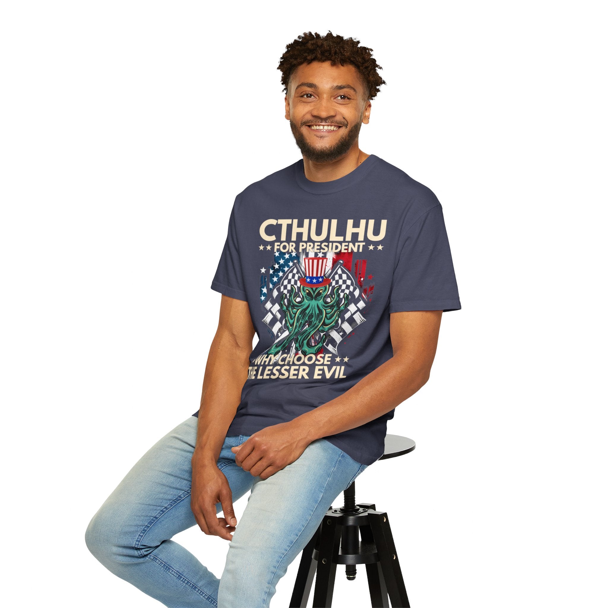 UNIDAZE CTHULHU PRESIDENT shirt, vote Cthulhu shirt, Cthulhu shirt funny political shirt, election shirt, Lovecraft shirt, Lovecraftian shirt Printify Cotton Crew neck cthulhu cthulhu gift cthulhu shirt DTG election funny 2024 election funny election shirt greater evil horror lover lovecraft lovecraftian gift Men's Clothing Oversized politcal satire T-shirts TikTok Unisex vote cthulhu shirt Women's Clothing