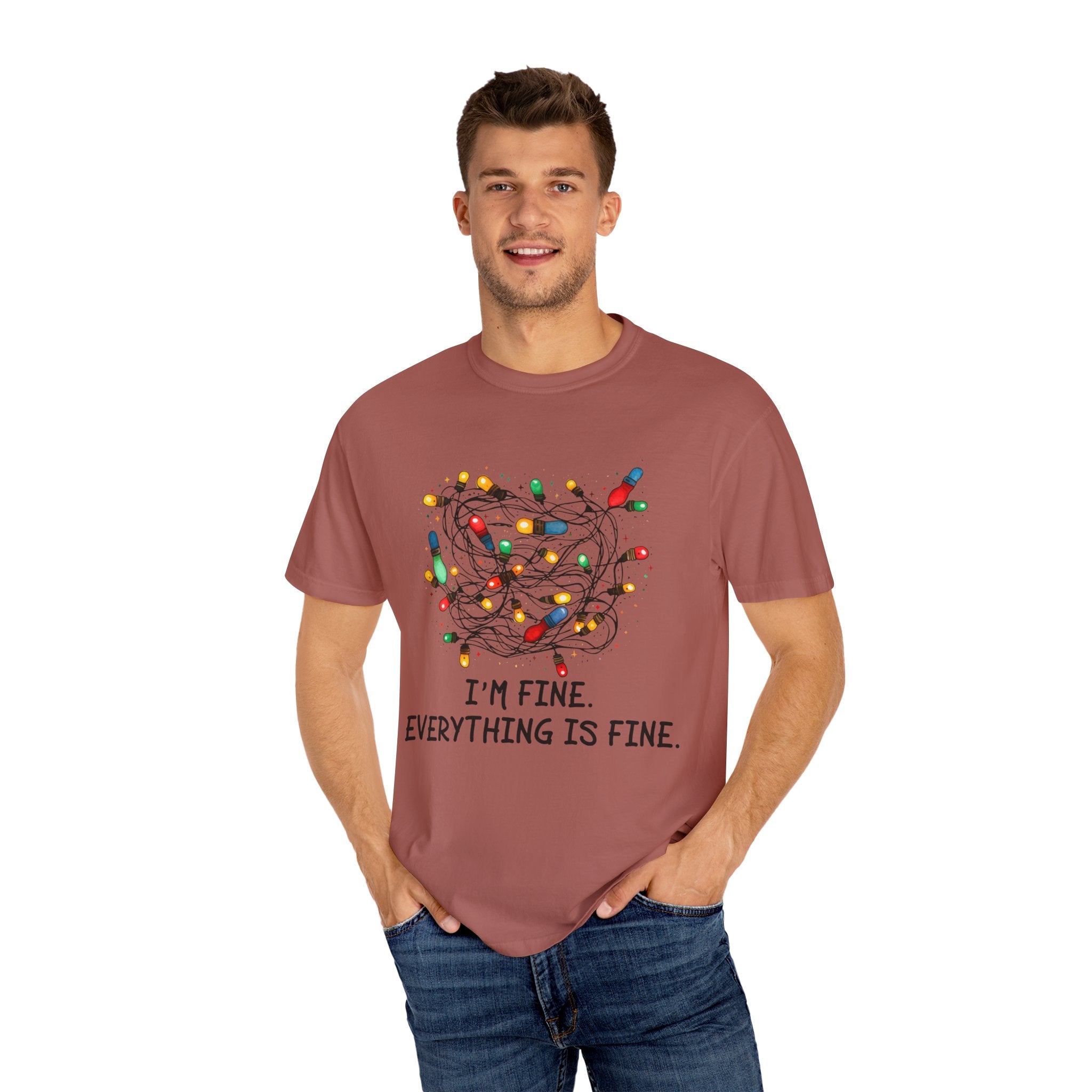 Everything Is Fine Shirt, Christmas Tshirt, I am Fine T-shirt, This Is Fine Tshirt, Funny Christmas Tee, Sarcastic Tshirt, Motivational Gift