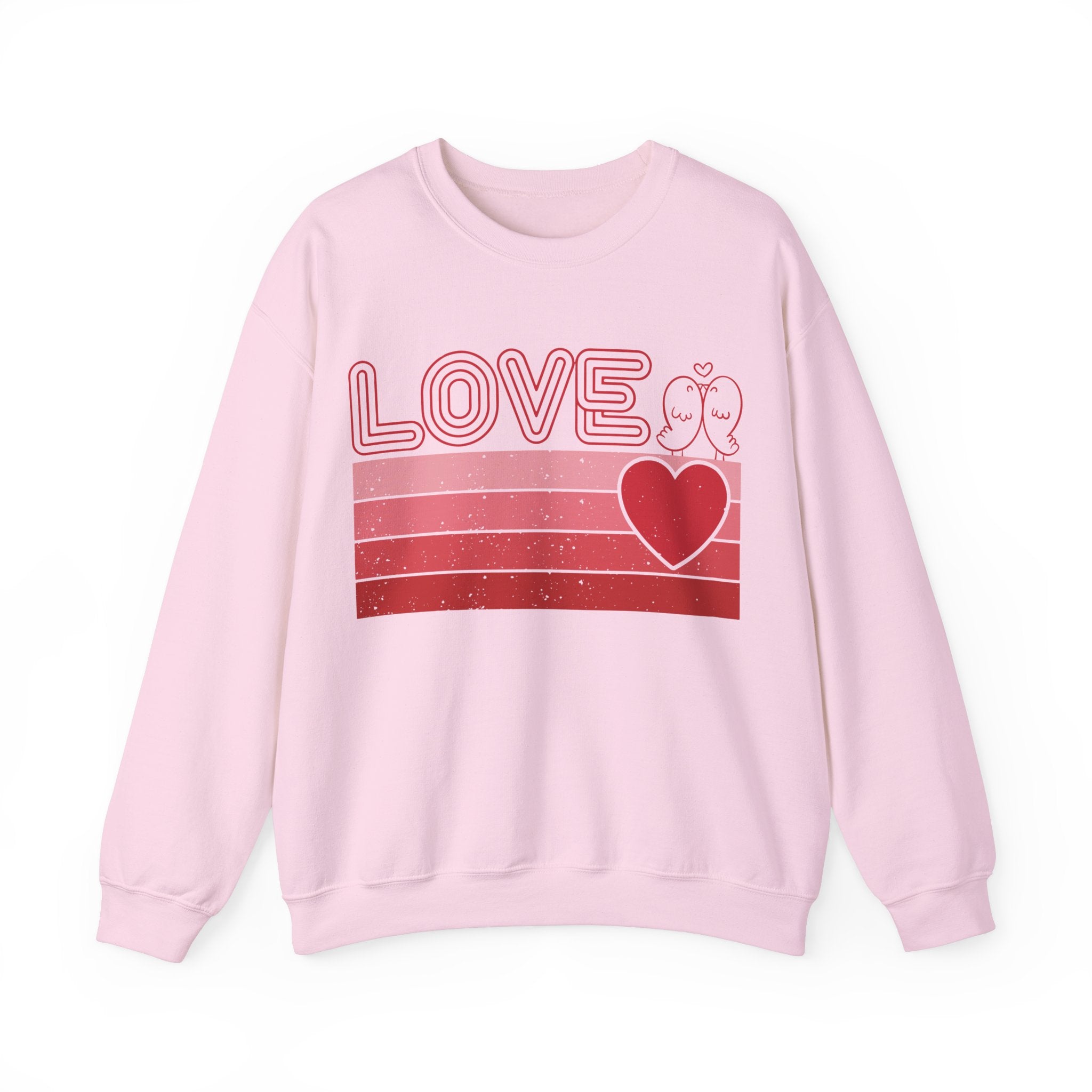 Retro Love Valentines Day Sweatshirt, Valentines Day Shirts For Woman, Heart Shirt, Cute Valentine Shirt, Valentines Day Gift, Valentines Gift