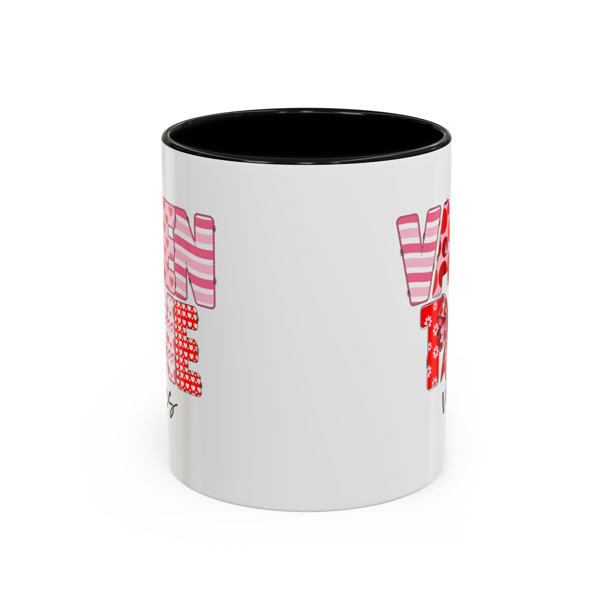 Valentine Vibes Coffee Mug, Coquette Valentine Vibes Mug, Brushstroke Valentine Coffee Cup, Gift For Her