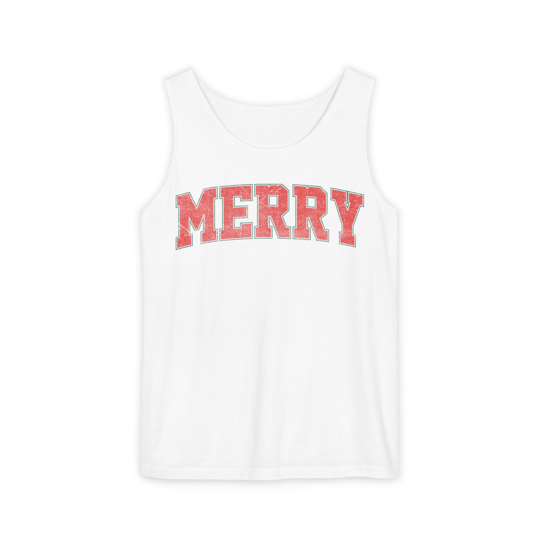 Merry Tank Top, Merry Christmas Tank, Xmas Tank Tops, Retro Merry Tank Tops, Unisex Christmas Gift, Women Christmas Gift, Girls Christmas Tank