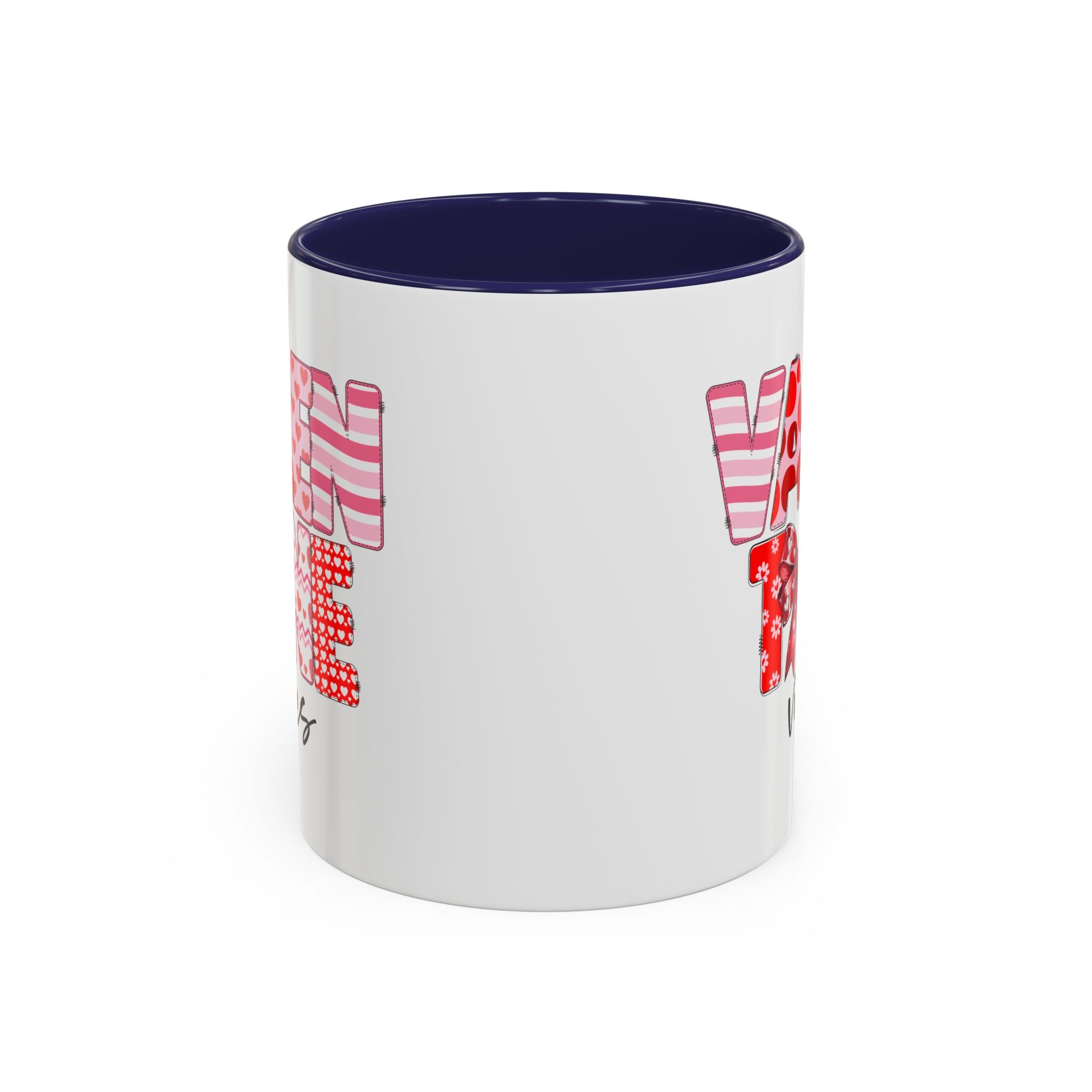 Valentine Vibes Coffee Mug, Coquette Valentine Vibes Mug, Brushstroke Valentine Coffee Cup, Gift For Her
