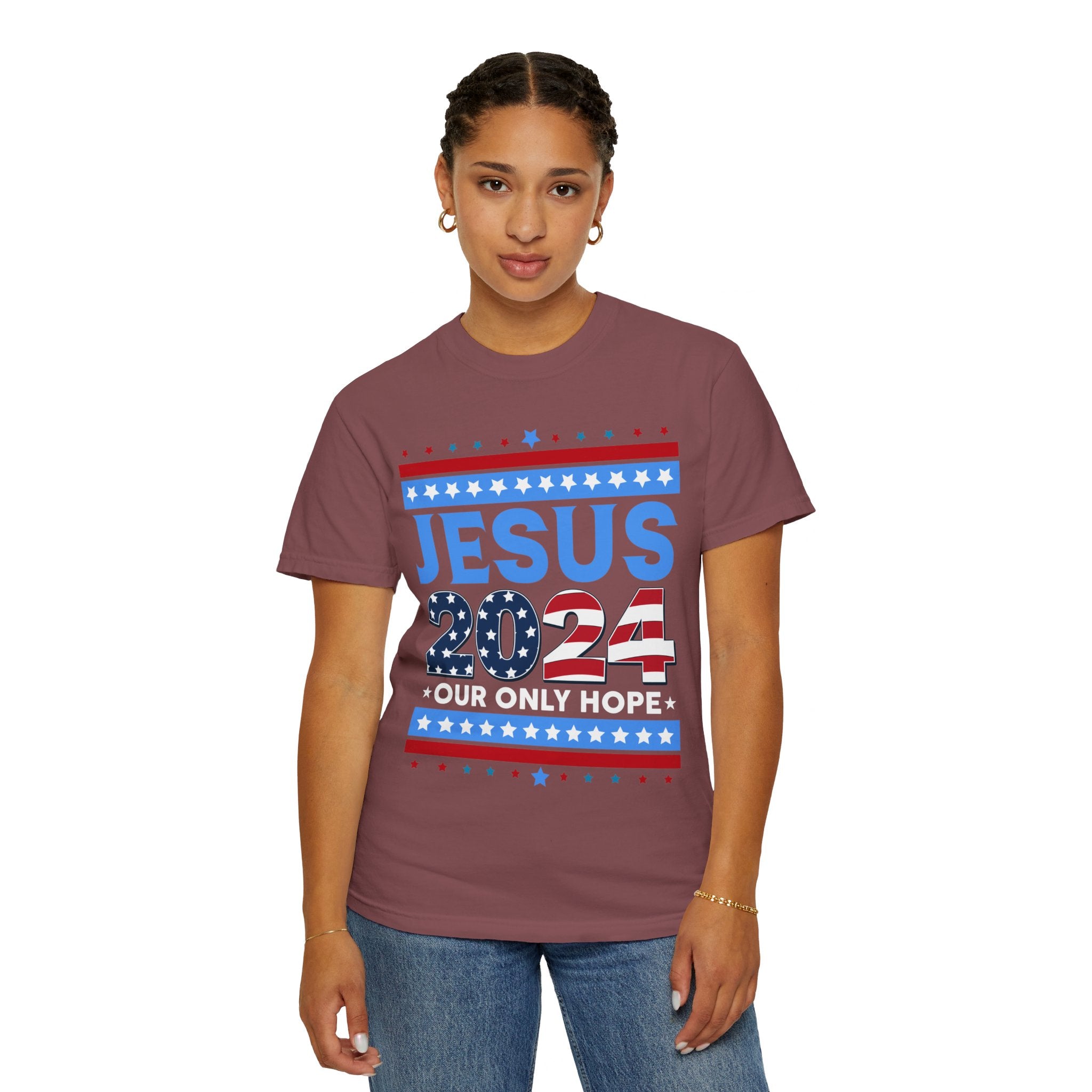 Jesus 2024 Our Only Hope Shirt, Jesus 2024 Sweatshirt, Make America Pray Again, Political T-shirts, Unisex Jesus Lover Shirt, Trendy Christian Shirt