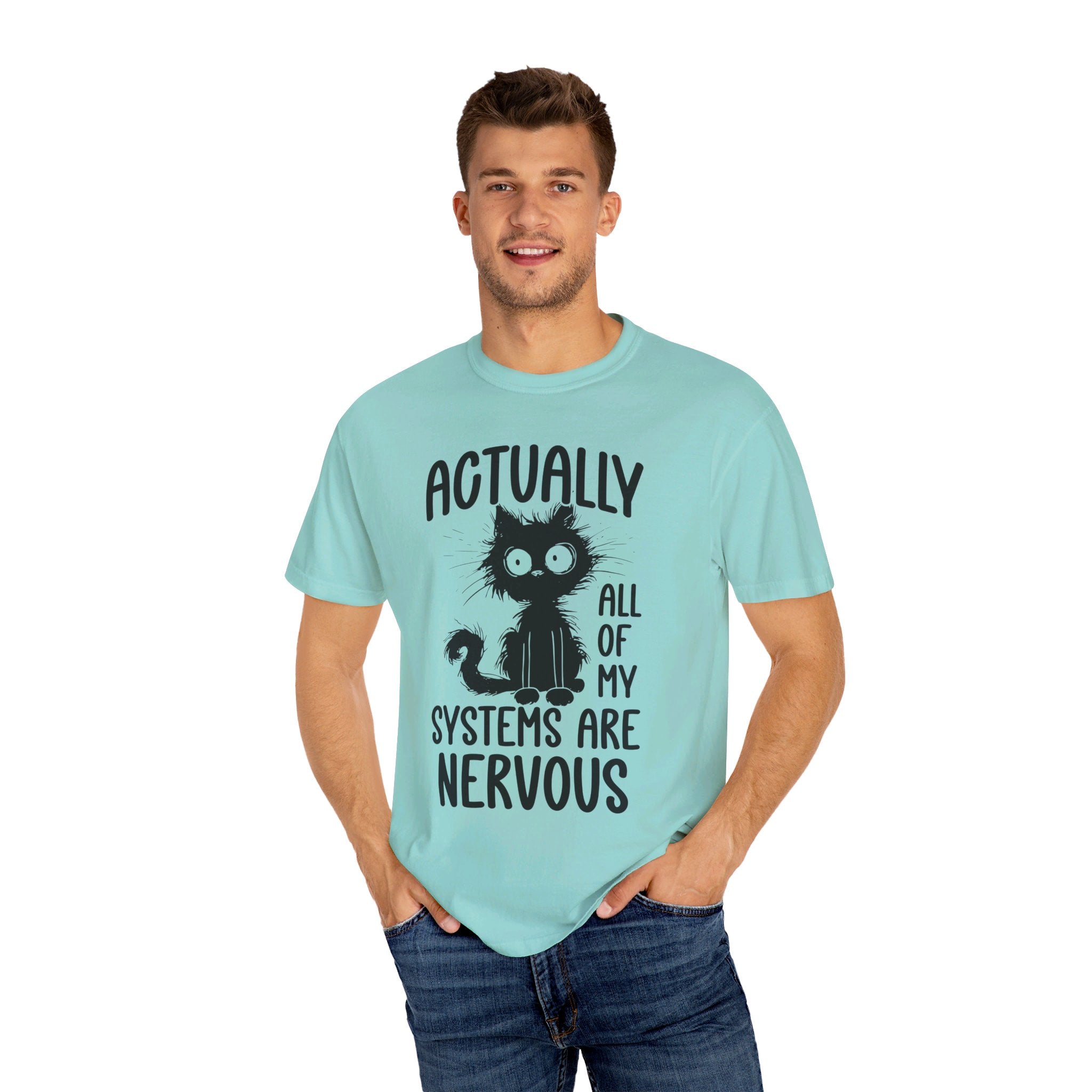 Actually All of My Systems Are Nervous Shirt, Raccoon Shirt, Mental Health Shirt, Anxiety Tshirt, Funny Tshirt, Vintage Retro Graphic Shirt