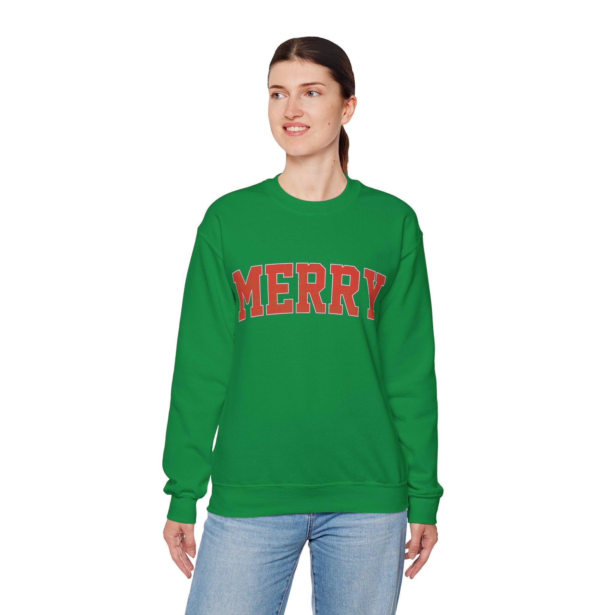 Merry Christmas Sweatshirt, Christmas Shirts, Cute Winter Sweater, Christmas Shirt for Women, Christmas Crewneck Sweatshirt, Holiday Sweater