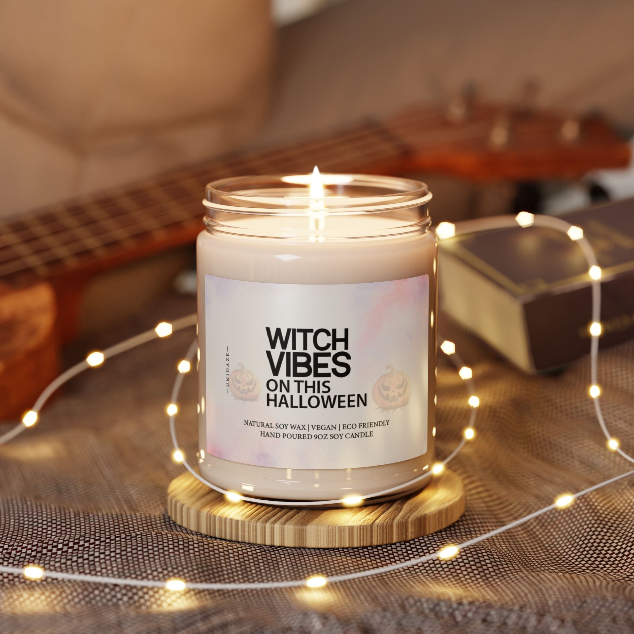 WITCH VIBES Candle, Halloween Candle, Halloween Party Favor, Funny Halloween Decor, Custom Candle, Halloween Gifts, Halloween Decoration