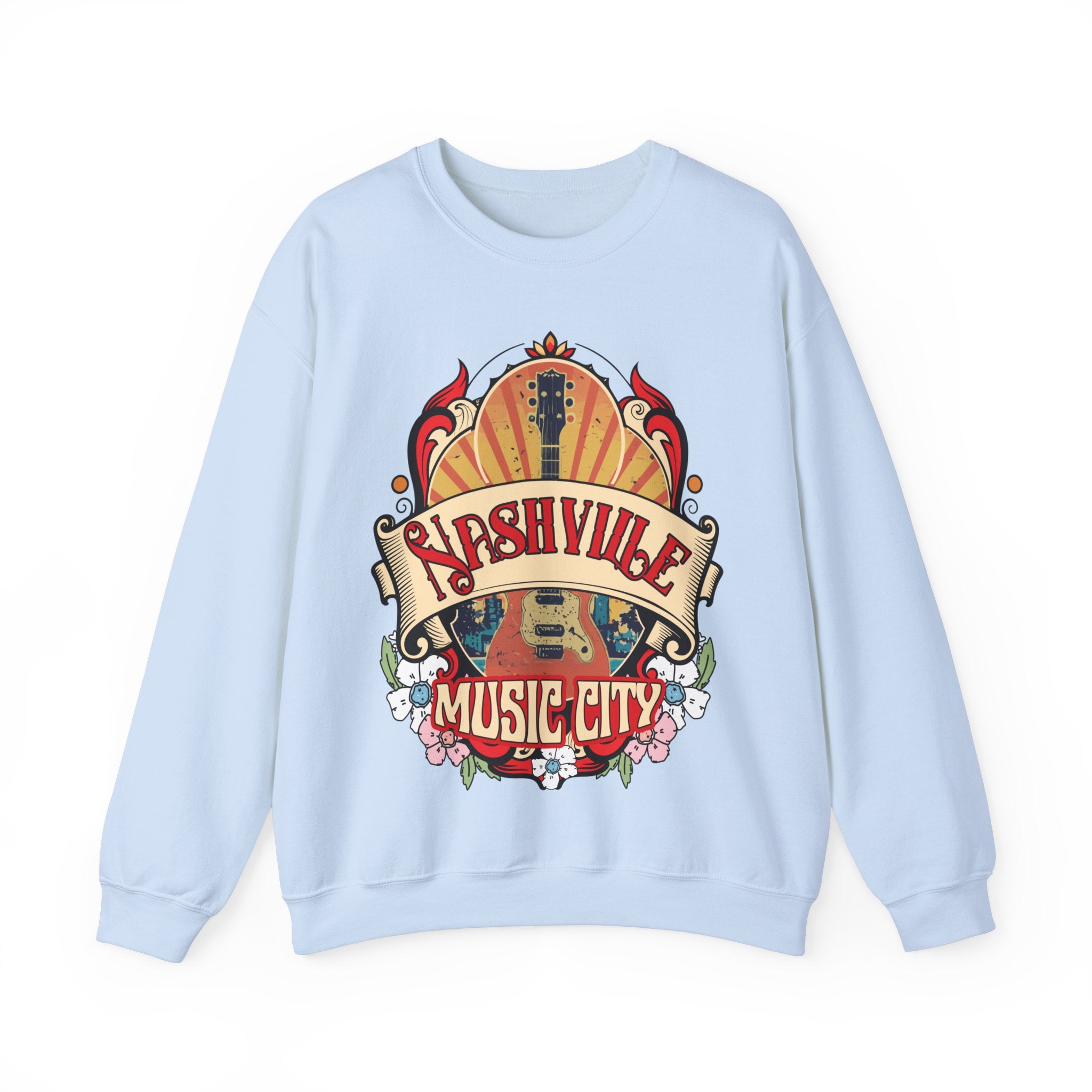 Nashville Tennessee Western Sweatshirt, Country Music Shirt, Vintage Nashville T-Shirt, Country Music Shirt Guitar Tees