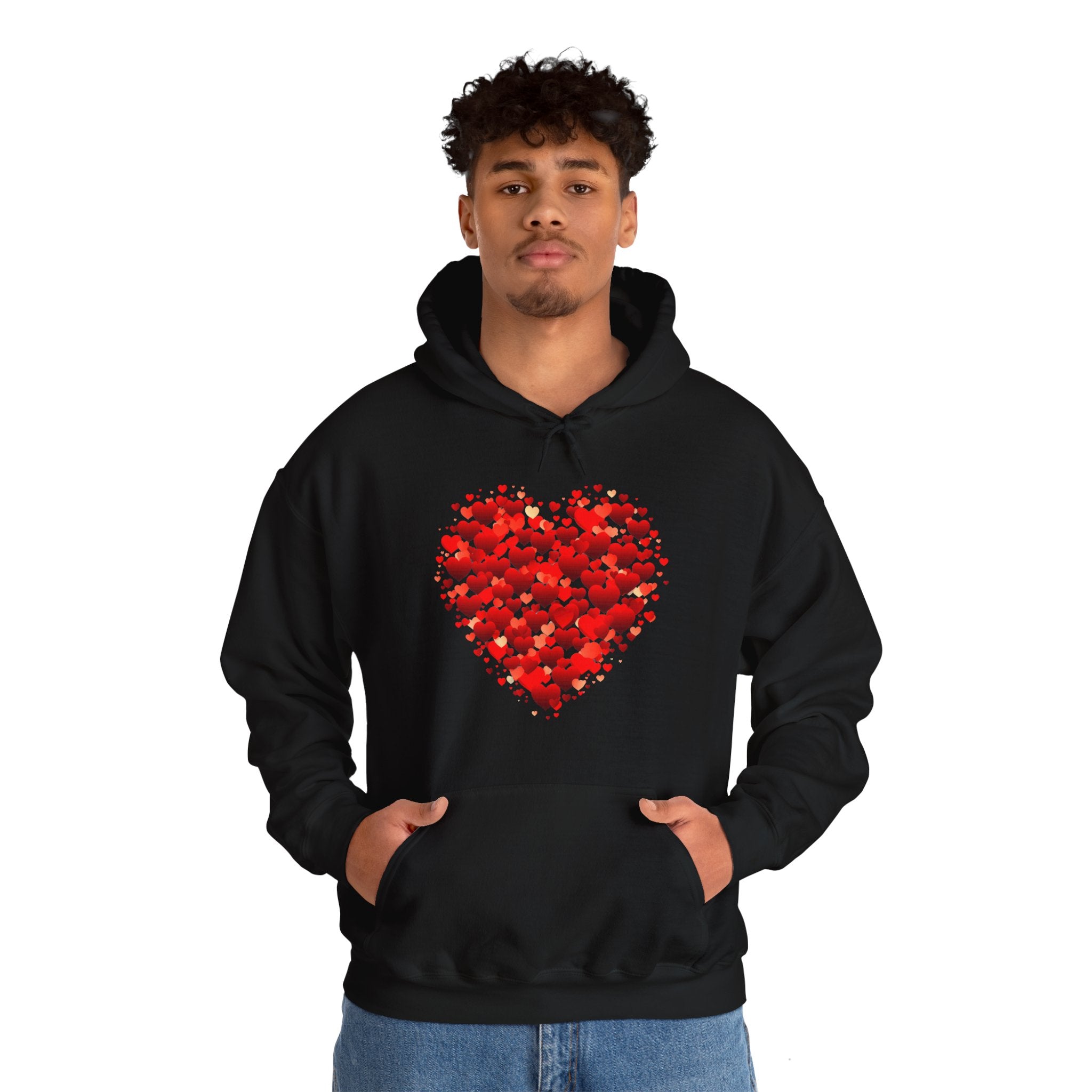 Valentines Day Red Double Heart Hoodie, Valentines Shirt, Valentines Double Heart Hoodie, Red Heart Shirt, Valentines Love Shirt, Love Sweater