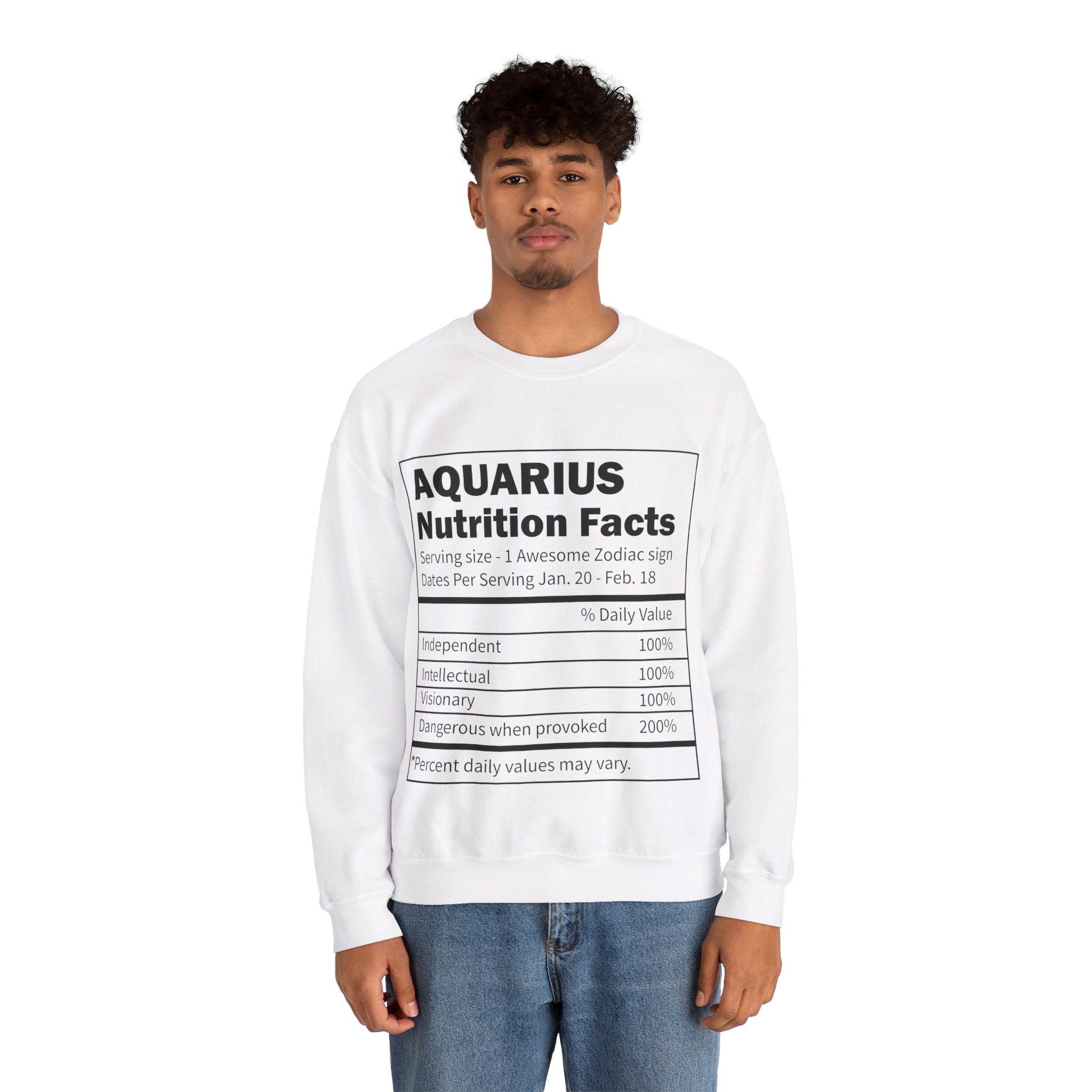 Zodiac Sign Nutrition Facts Sweatshirt, Horoscopes Shirt, Astrology Shirt, Summer Tees, Birthday Gift Ideas for Best Friends, Girl Friends