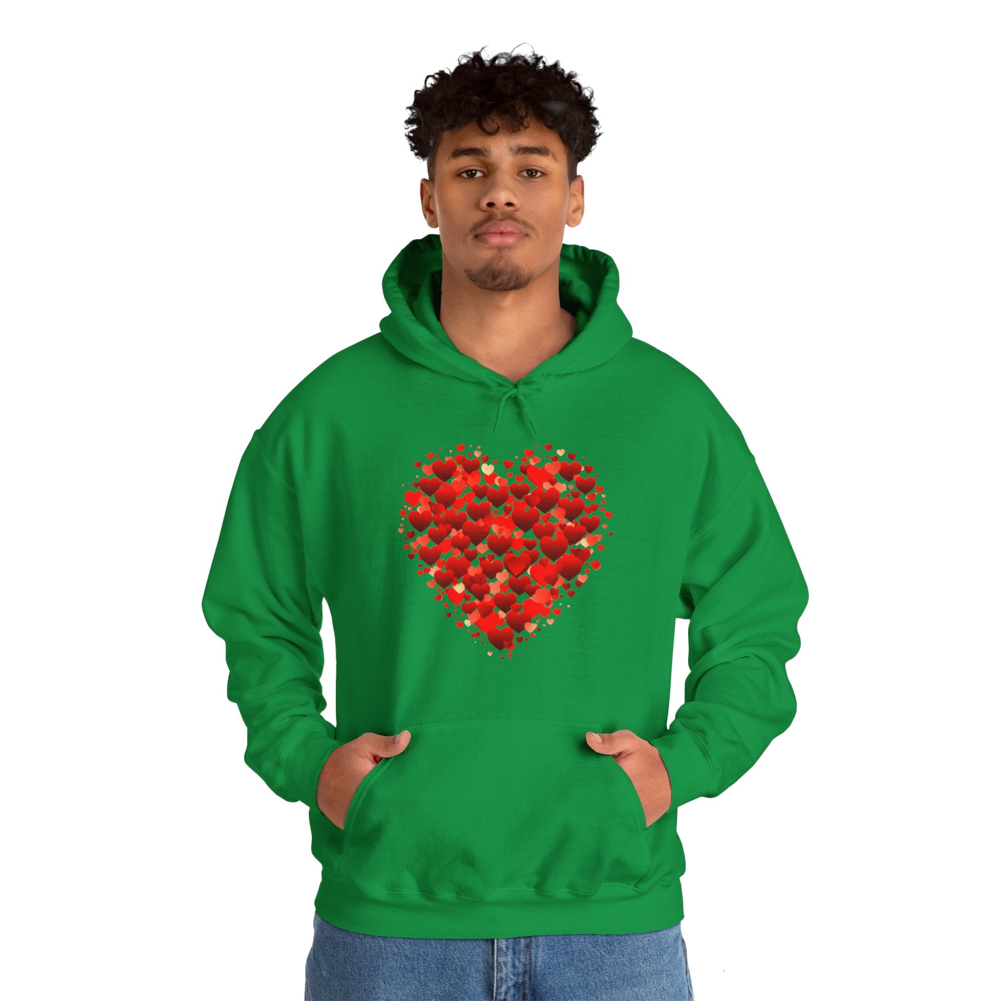 Valentines Day Red Double Heart Hoodie, Valentines Shirt, Valentines Double Heart Hoodie, Red Heart Shirt, Valentines Love Shirt, Love Sweater