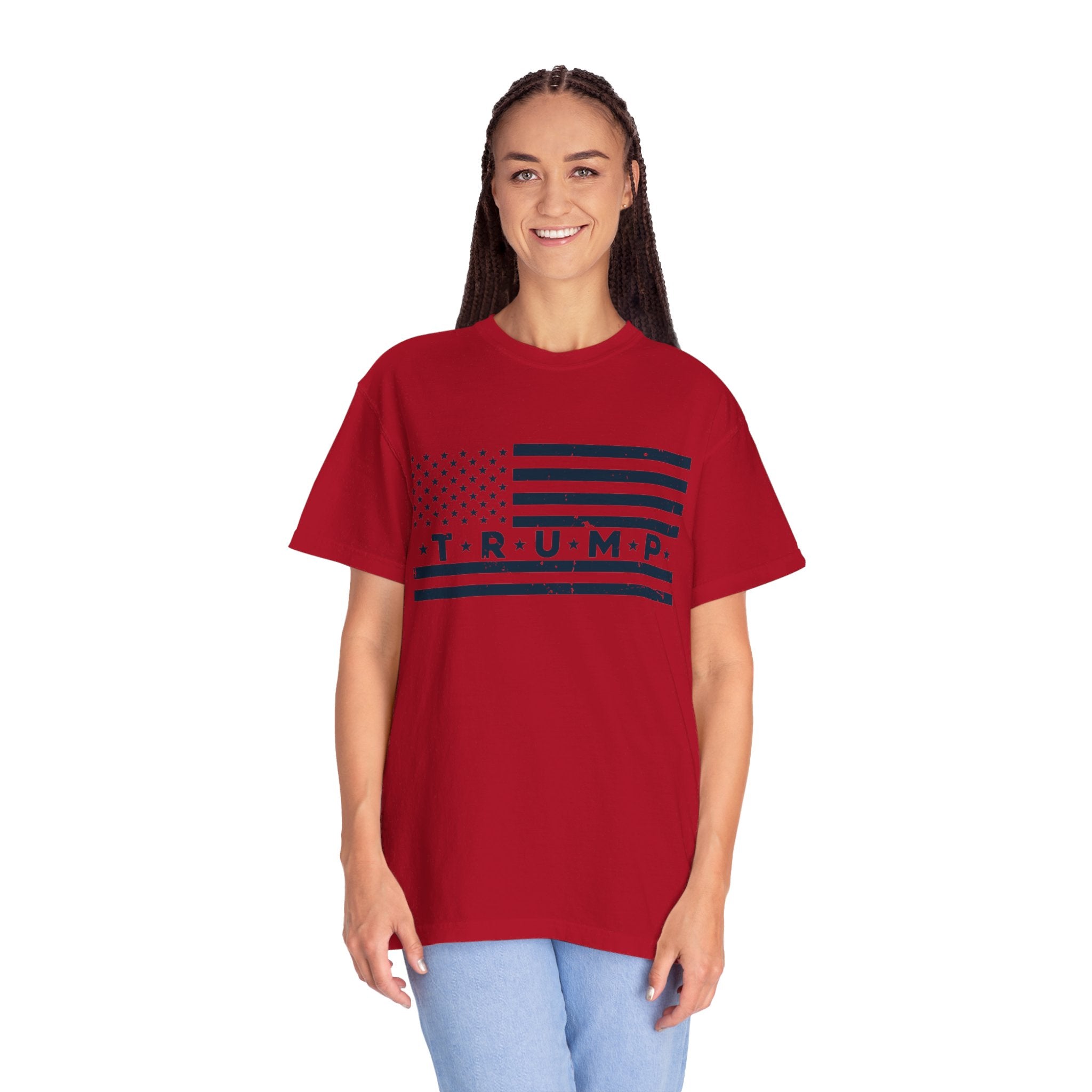 Trump Flag,Trump Flag Shirt,Donald Trump Shirt, Womens Trump Clothing, Republican T Shirts, Pro Trump Train MAGA Ladies Trump Tee