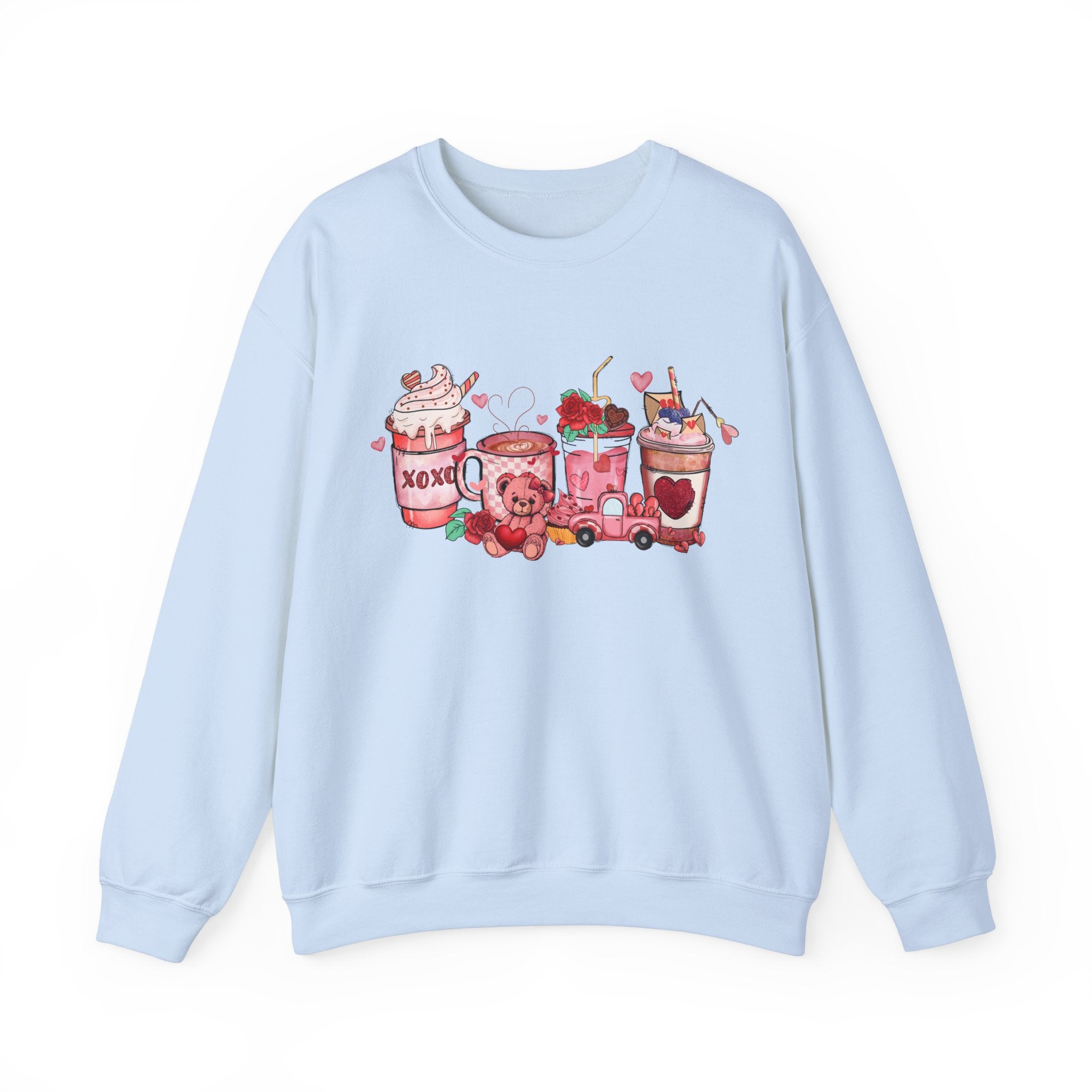 Valentine Coffee Sweatshirt, Valentines Sweater, Womens Valentines Day Sweatshirt, Womens Valentines Day Sweater, Valentines Day Shirt