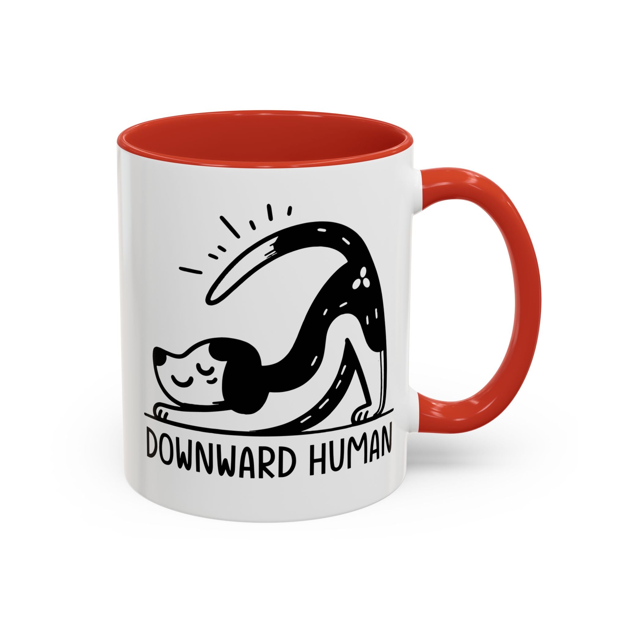 Downward Human Yoga Dog Coffee Mug, Dog Yoga Mug, Dog Owner Gifts, Funny Meditation Gifts, Yogi Pet Owner Gift, Yoga Coffee Mug