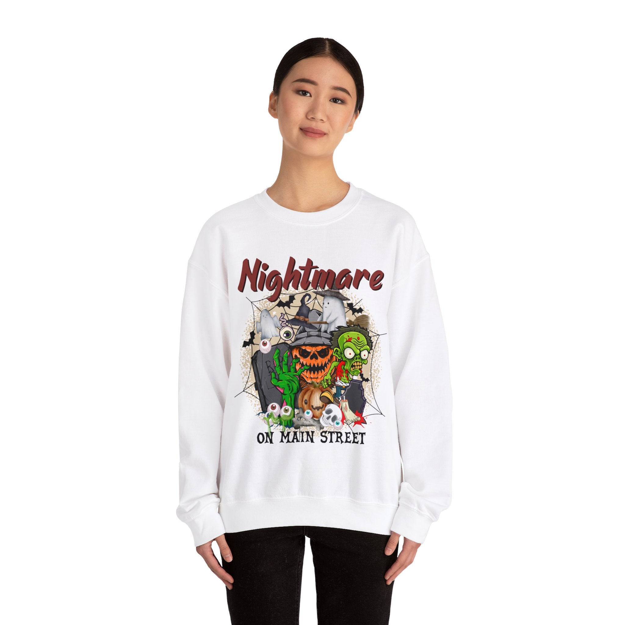 Disneyworld Nightmare On Main Street Sweatshirt, Disneyland Halloween Shirt, Halloween Mickey Minnie Pumpkin Sweater, Halloween Sweatshirt