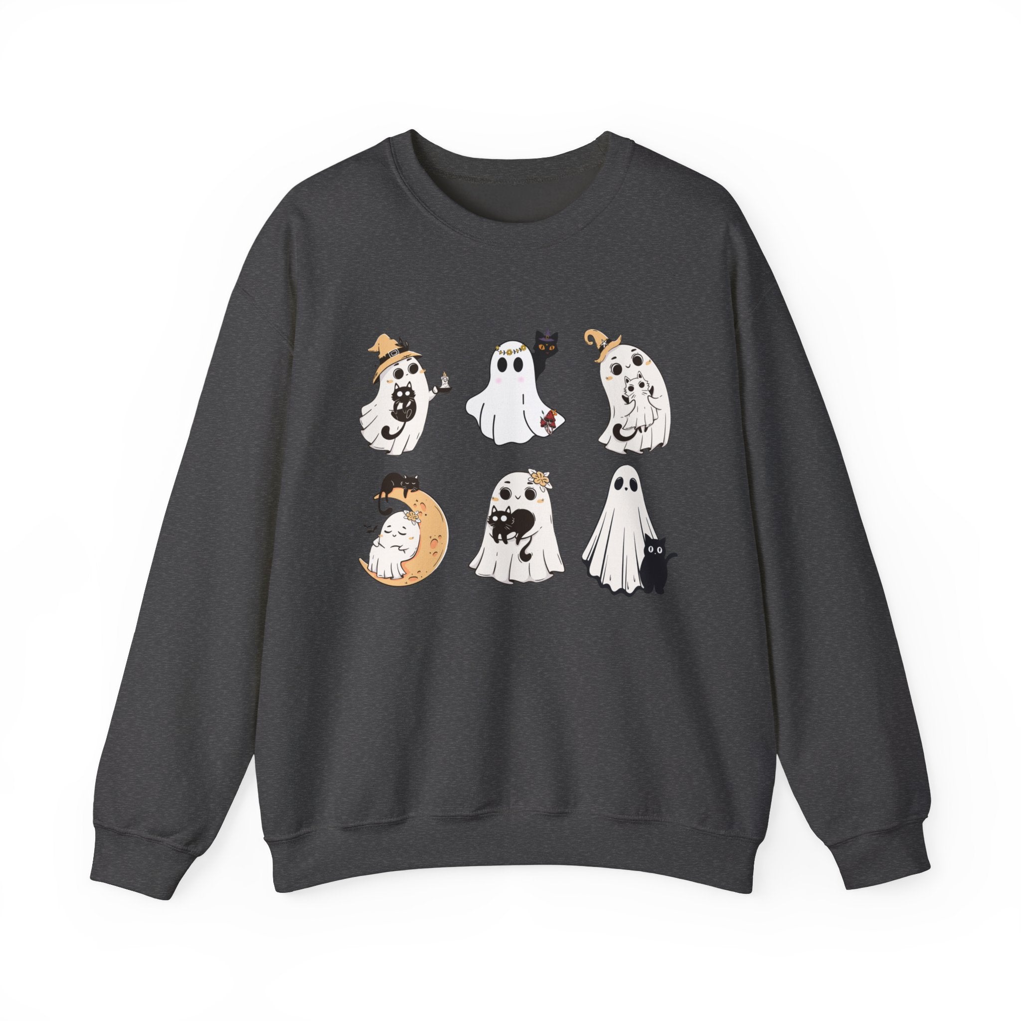 Ghost Cat Sweatshirt, Cat Halloween Shirt, Cat Ghost T-Shirt, Cat Lover Tshirt, Spooky Season Shirt, Halloween Sweater,Trendy Halloween Gift