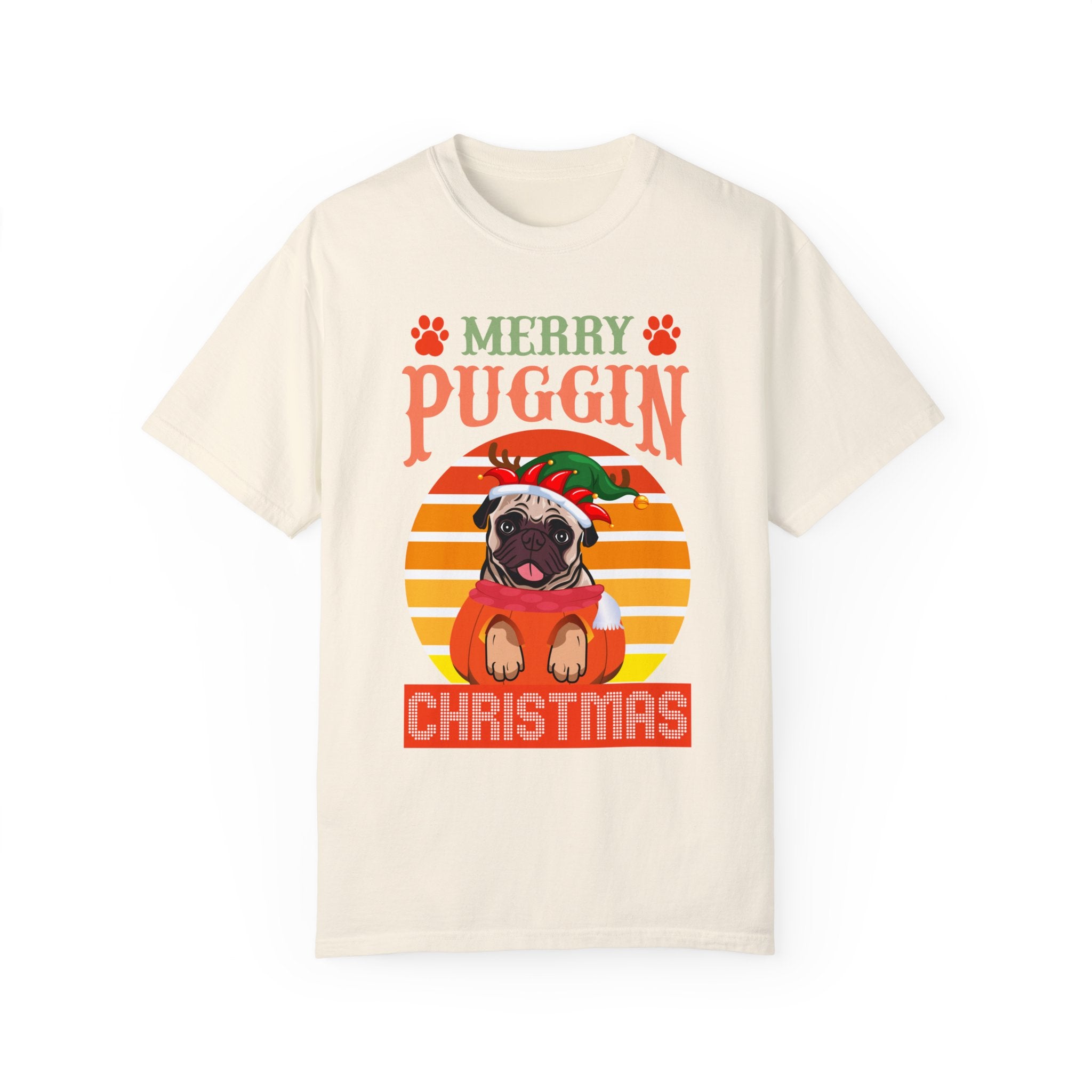 Merry Puggin Christmas Tshirt, Holiday Santa Pug Shirt, Santa Pug Shirt, Christmas Pug Shirt, Pug In Santa Hat