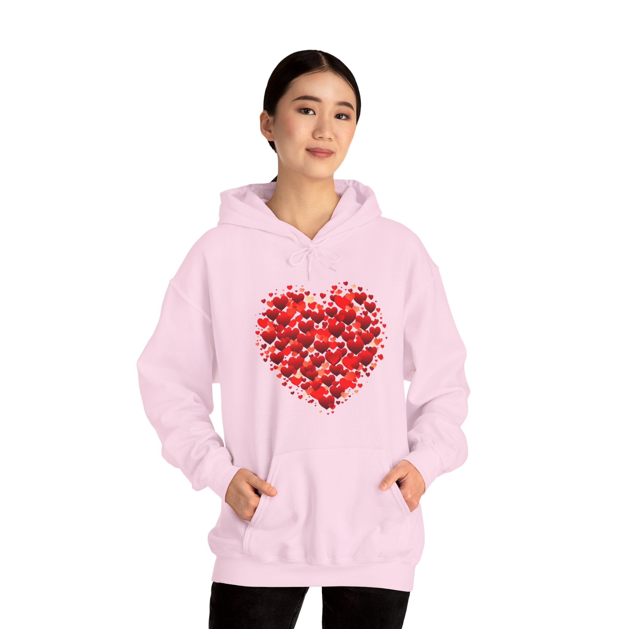 Valentines Day Red Double Heart Hoodie, Valentines Shirt, Valentines Double Heart Hoodie, Red Heart Shirt, Valentines Love Shirt, Love Sweater