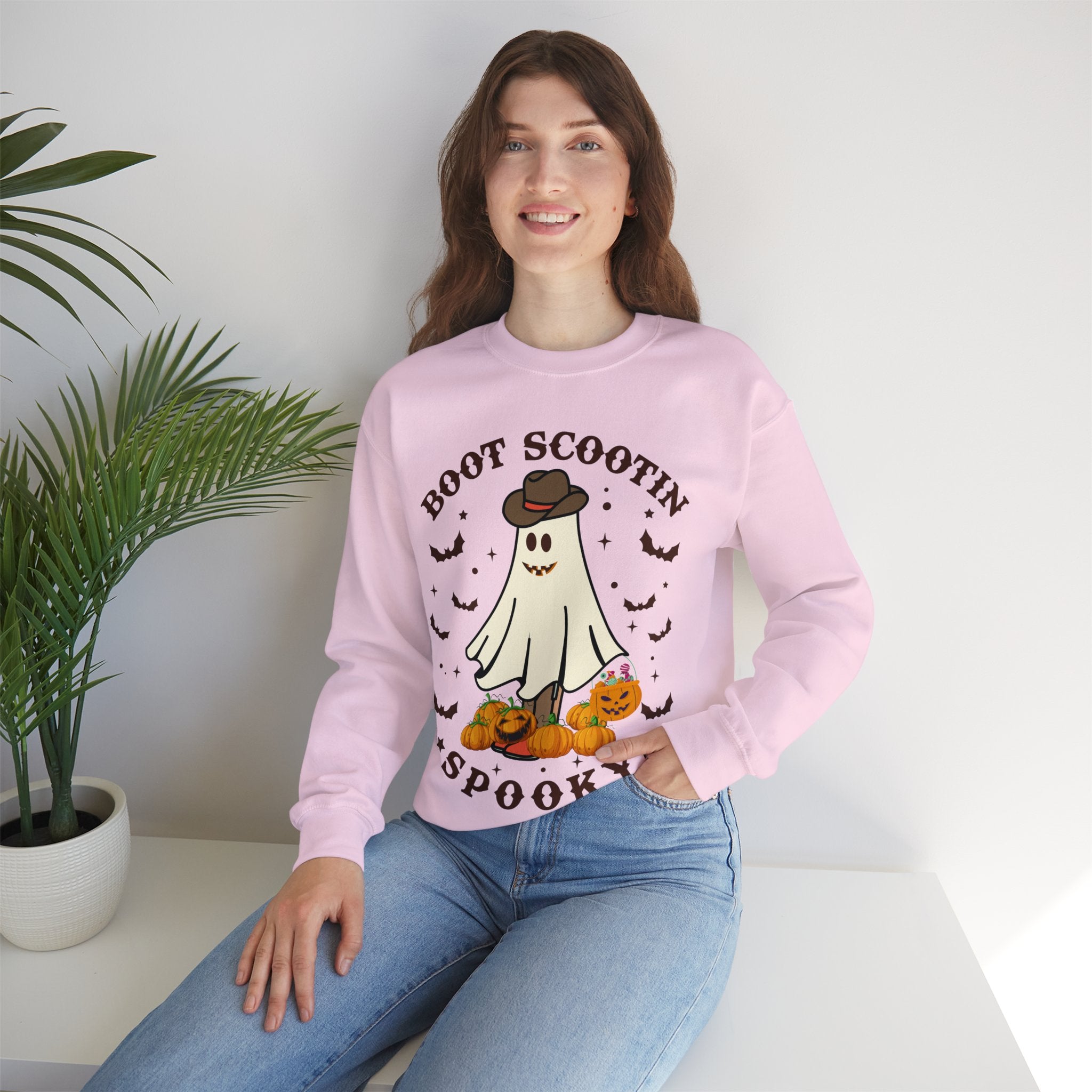 Boot Scootin Spooky Sweatshirt, Halloween Shirt, Cowboy Ghost Shirt, Western Halloween Shirt, Cute Spooky Shirt, Halloween Gift, Country Tee