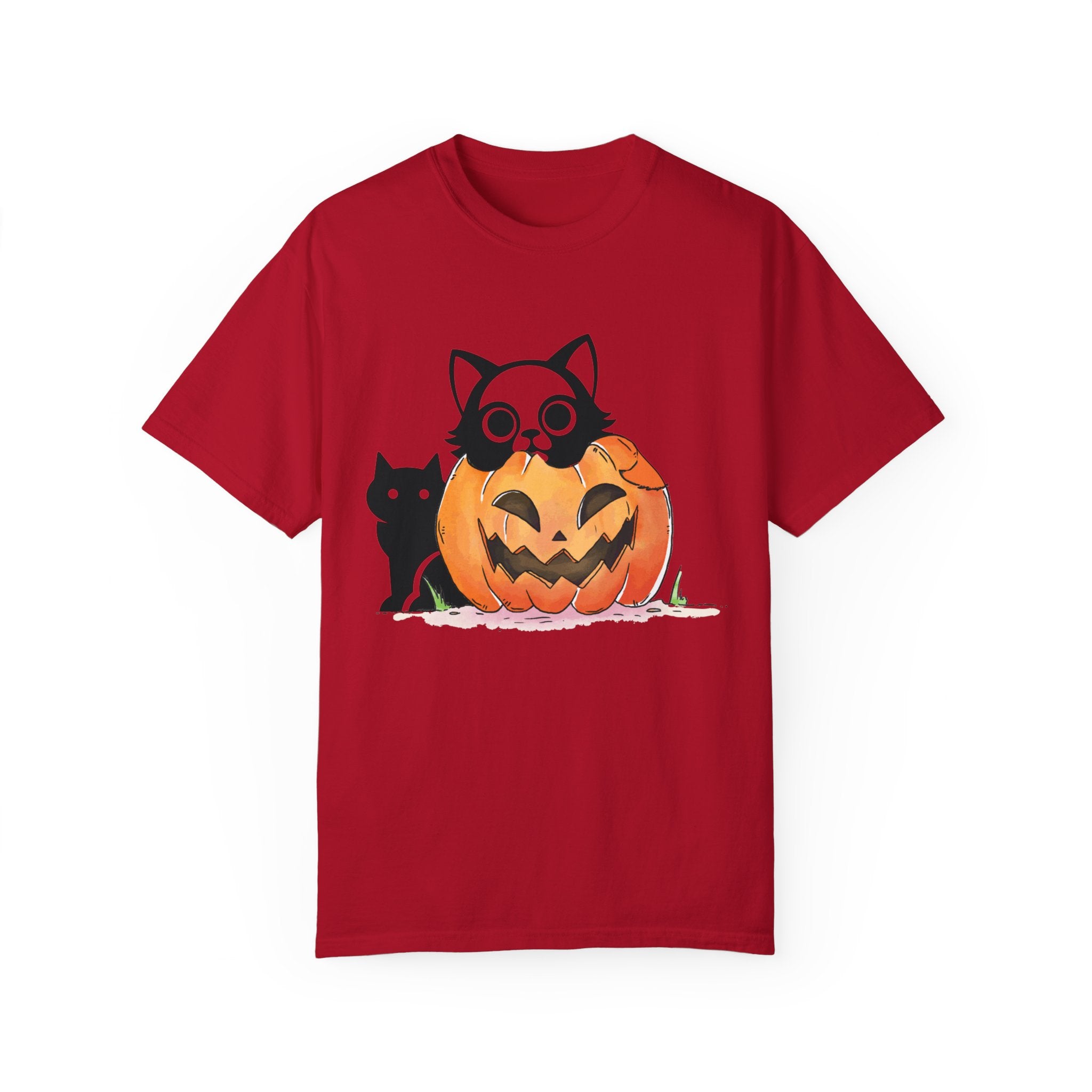 Vintage 90s Cat Halloween Shirt, Retro Halloween Shirt, Spooky Season Tee, Pumpkin Shirt, Halloween Shirt, Vintage Halloween Shirt