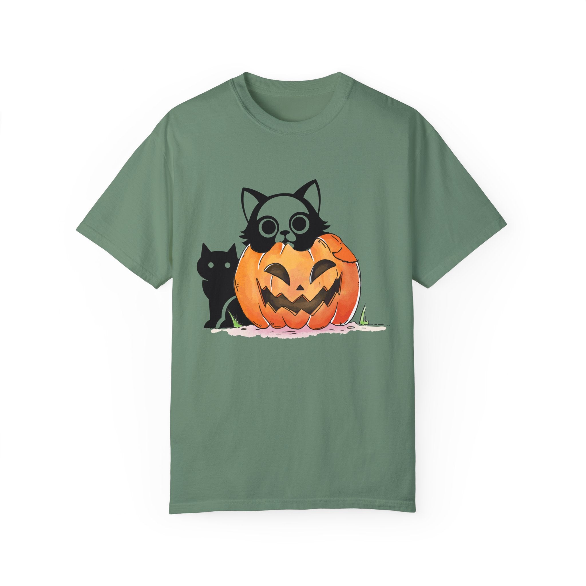 Vintage 90s Cat Halloween Shirt, Retro Halloween Shirt, Spooky Season Tee, Pumpkin Shirt, Halloween Shirt, Vintage Halloween Shirt