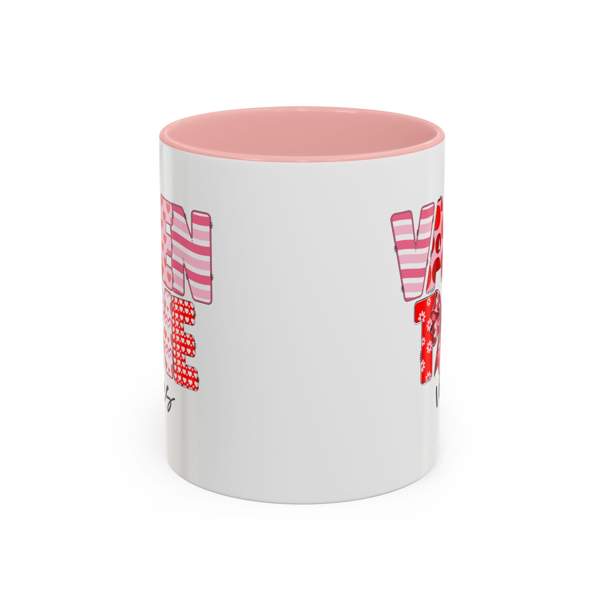 Valentine Vibes Coffee Mug, Coquette Valentine Vibes Mug, Brushstroke Valentine Coffee Cup, Gift For Her