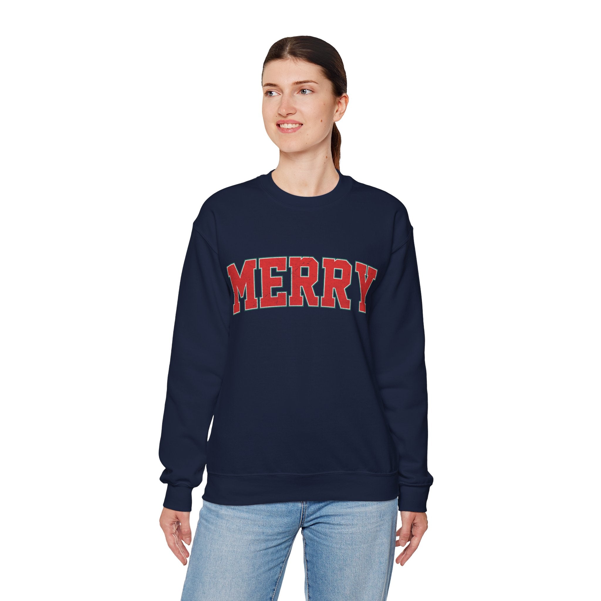Merry Christmas Sweatshirt, Christmas Shirts, Cute Winter Sweater, Christmas Shirt for Women, Christmas Crewneck Sweatshirt, Holiday Sweater