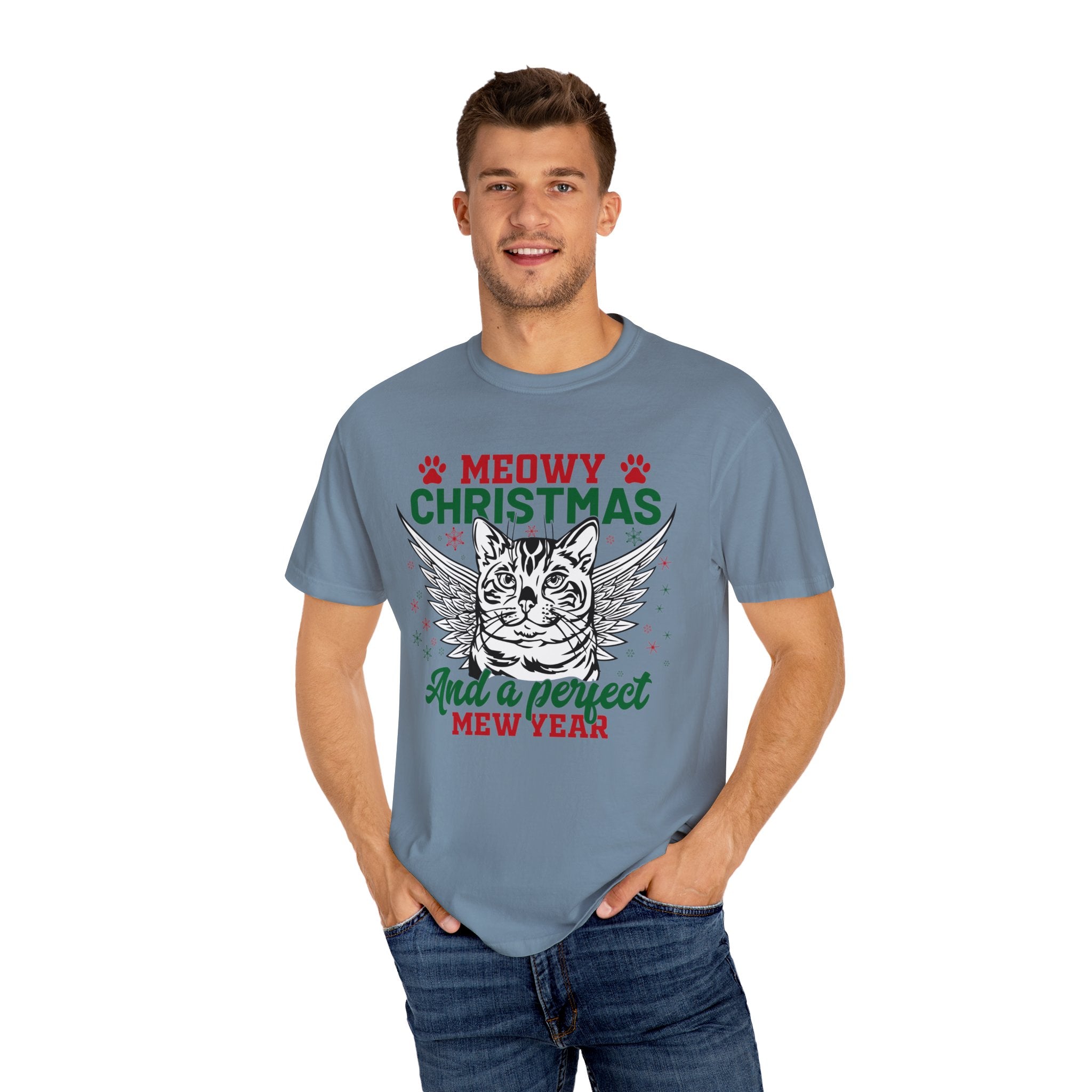 Cat Christmas Shirt Gift For Cat Lovers, Catmas Shirt, Meowy Tshirt, Cat Mom New Year Gift, Christmas Party, Christmas Meowy shirt