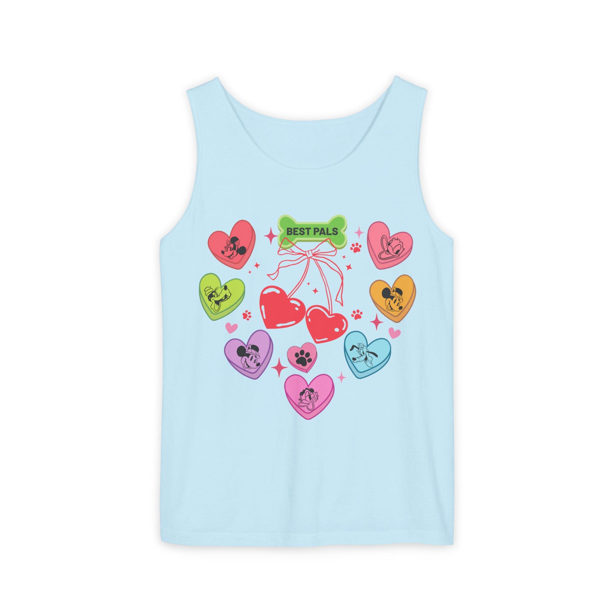 Disney Mickey And Friends Tank Top, Disney Hearts Tank Top, Love Sweat, Disney Valentines Shirt, Valentines Day Gift, Couple Shirt