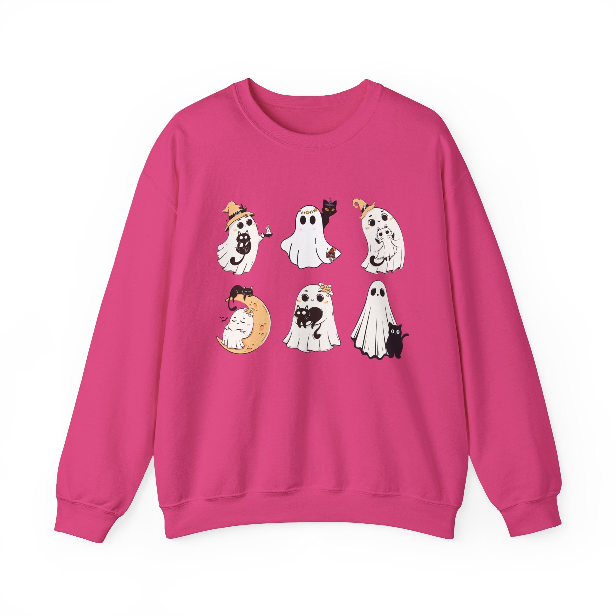 Ghost Cat Sweatshirt, Cat Halloween Shirt, Cat Ghost T-Shirt, Cat Lover Tshirt, Spooky Season Shirt, Halloween Sweater,Trendy Halloween Gift
