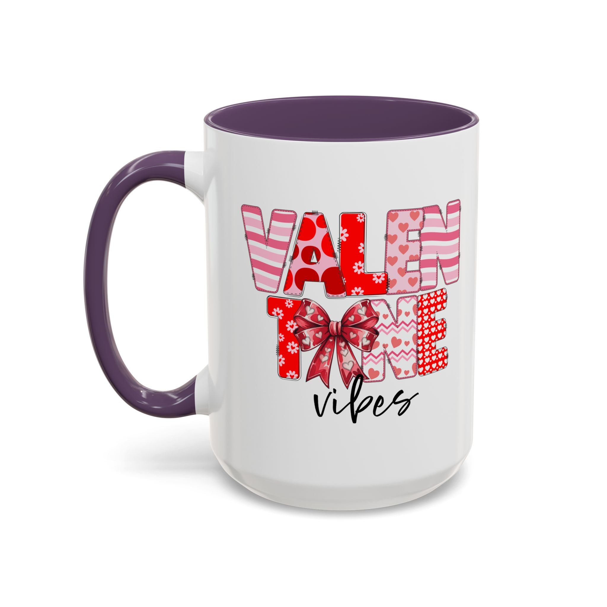 Valentine Vibes Coffee Mug, Coquette Valentine Vibes Mug, Brushstroke Valentine Coffee Cup, Gift For Her