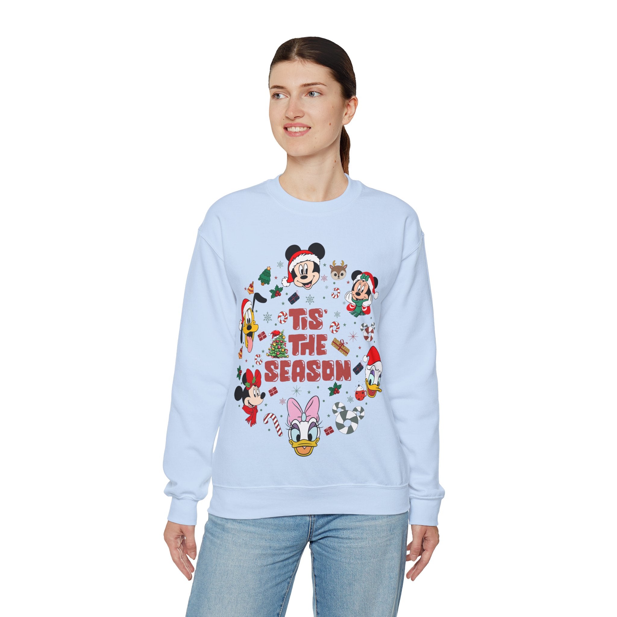 Mickey Tis The Season Sweatshirt, Disney Christmas Tis the Season Sweatshirt, Mickey and Friends Shirt, Disney Christmas Sweater, Tis The Season Shirt