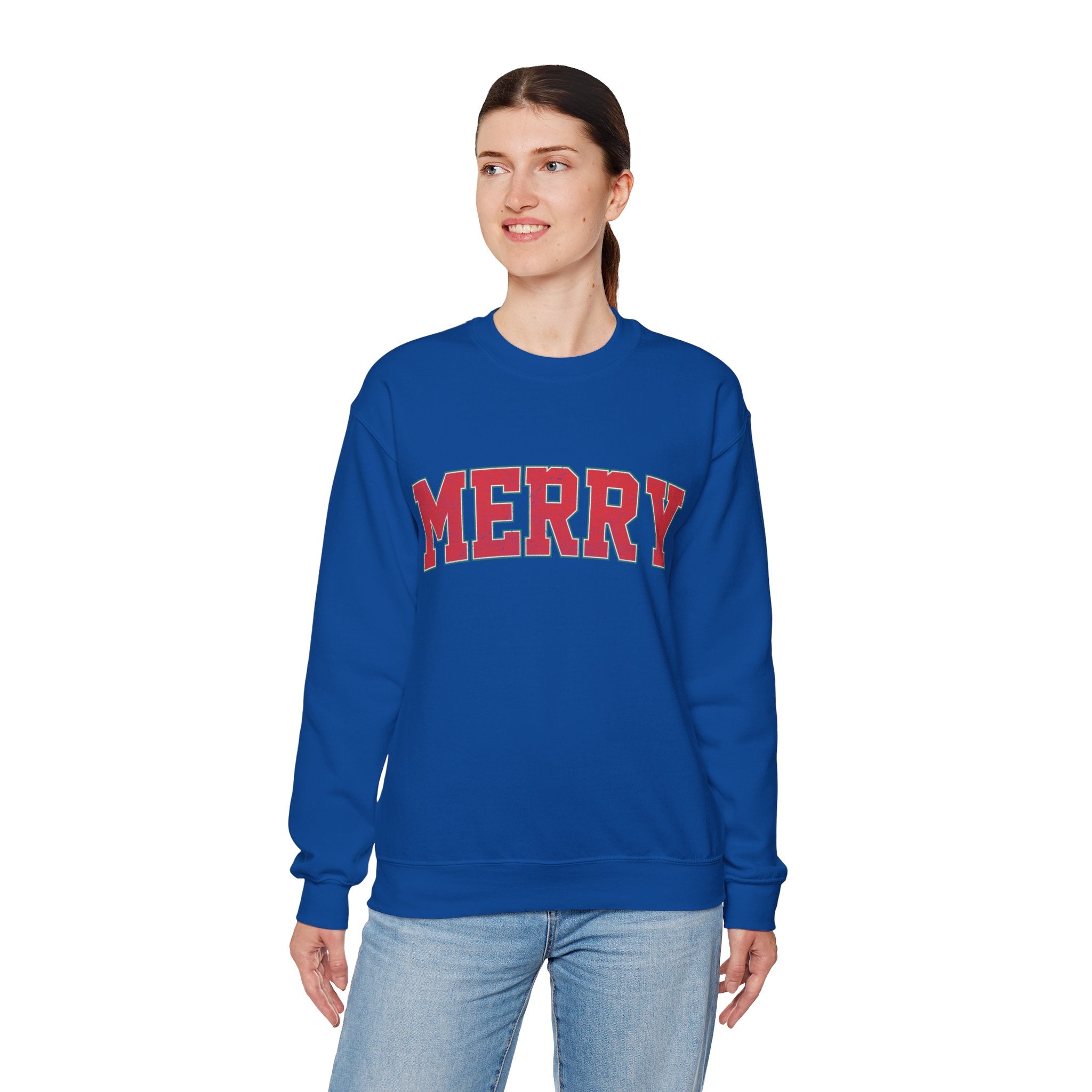 Merry Christmas Sweatshirt, Christmas Shirts, Cute Winter Sweater, Christmas Shirt for Women, Christmas Crewneck Sweatshirt, Holiday Sweater