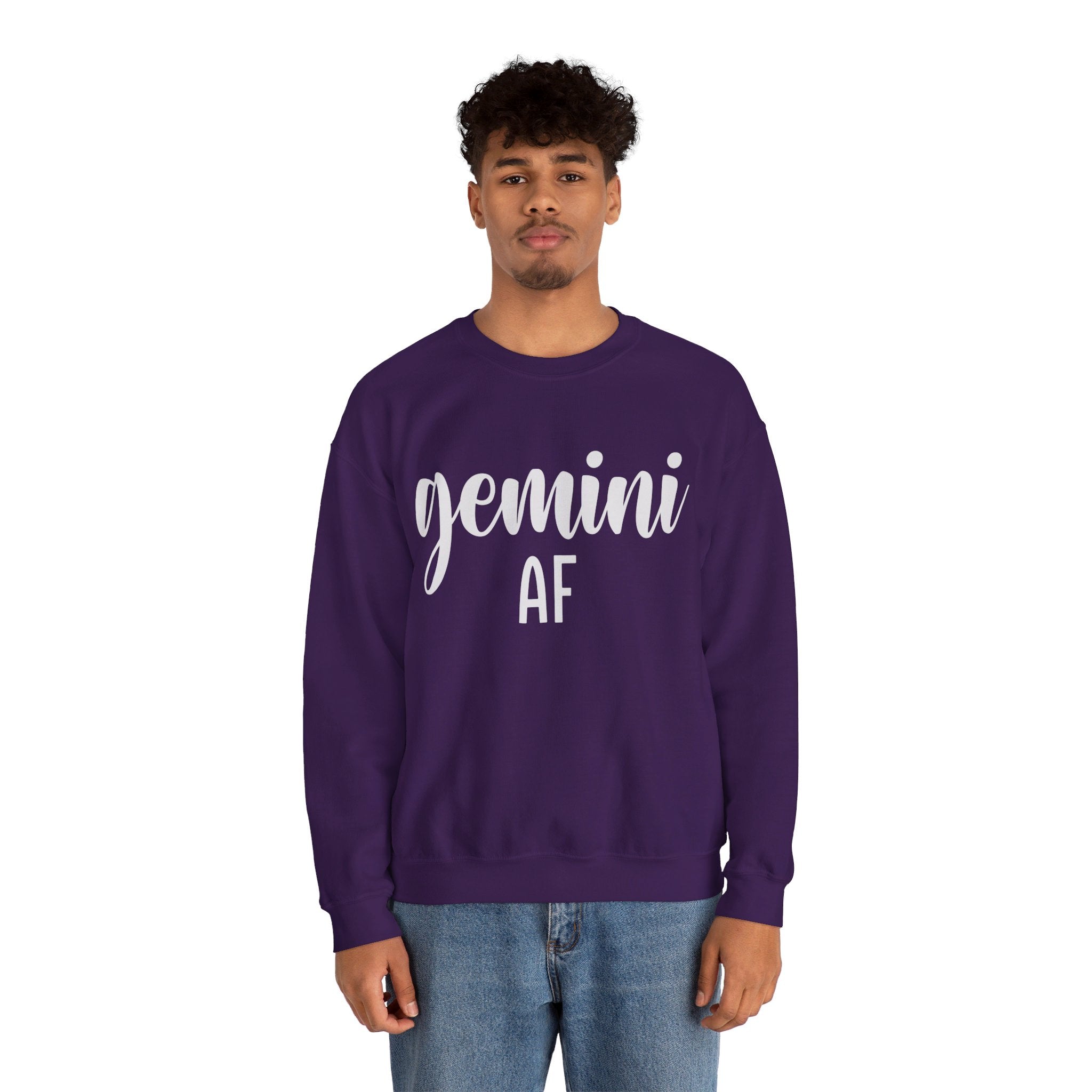 Gemini AF Sweatshirt, Gemini Sweatshirt, Gemini Sign Crewneck, Gemini Gifts, Gemini Birthday Gift, Zodiac Shirt