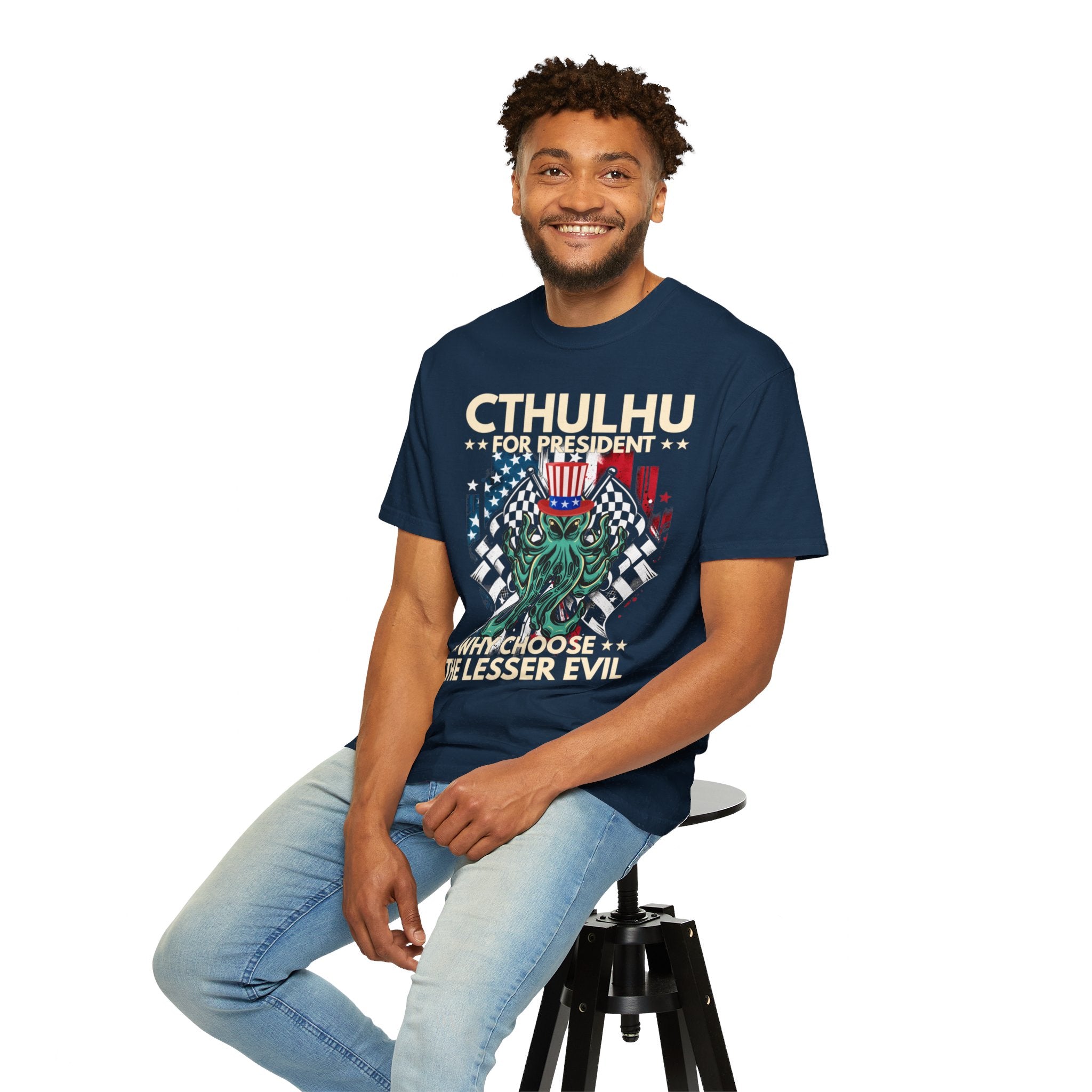 UNIDAZE CTHULHU PRESIDENT shirt, vote Cthulhu shirt, Cthulhu shirt funny political shirt, election shirt, Lovecraft shirt, Lovecraftian shirt Printify Cotton Crew neck cthulhu cthulhu gift cthulhu shirt DTG election funny 2024 election funny election shirt greater evil horror lover lovecraft lovecraftian gift Men's Clothing Oversized politcal satire T-shirts TikTok Unisex vote cthulhu shirt Women's Clothing